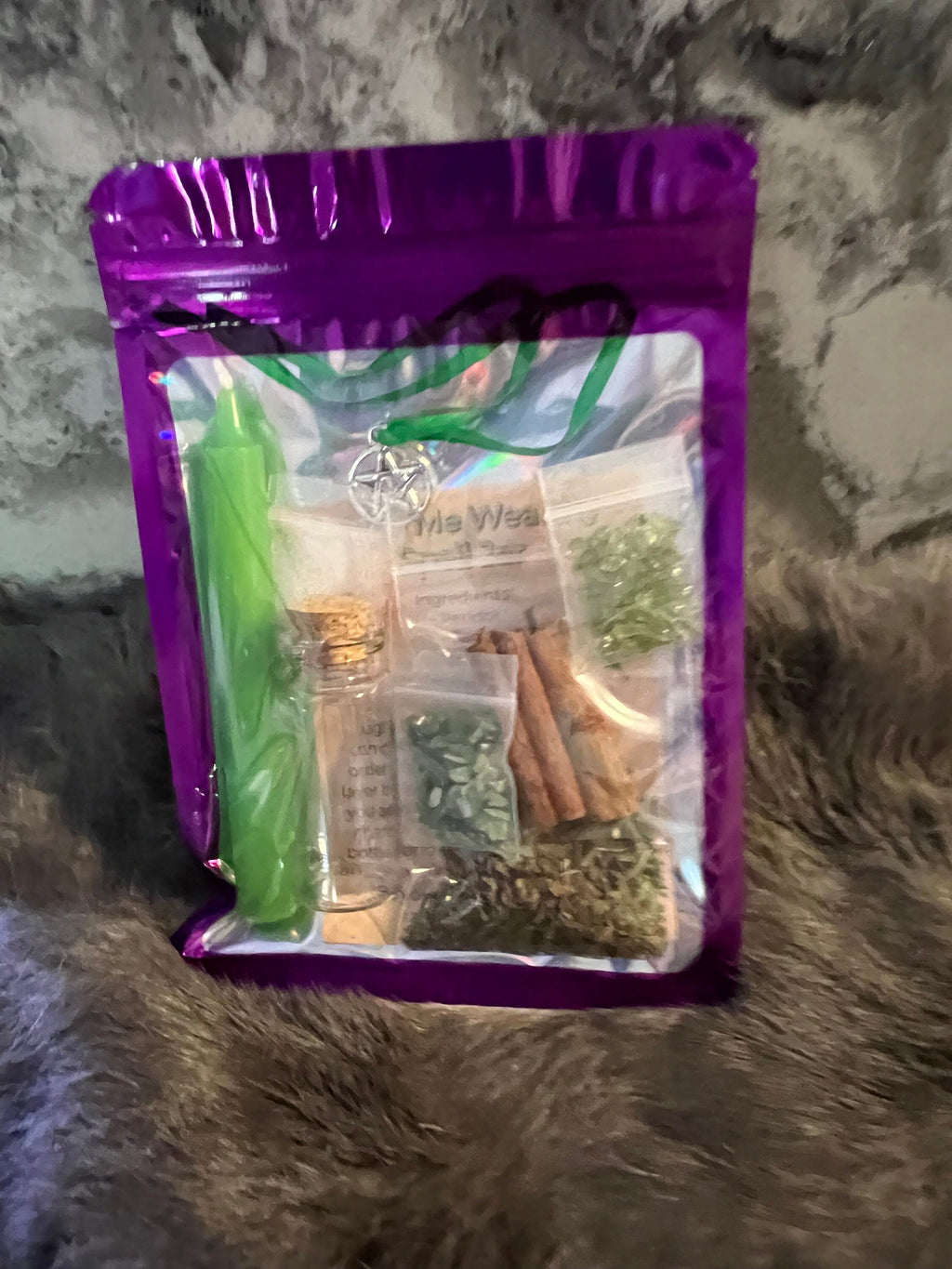 Money Spell Jar DIY Kit: Wealth Manifestation Charm Bottle