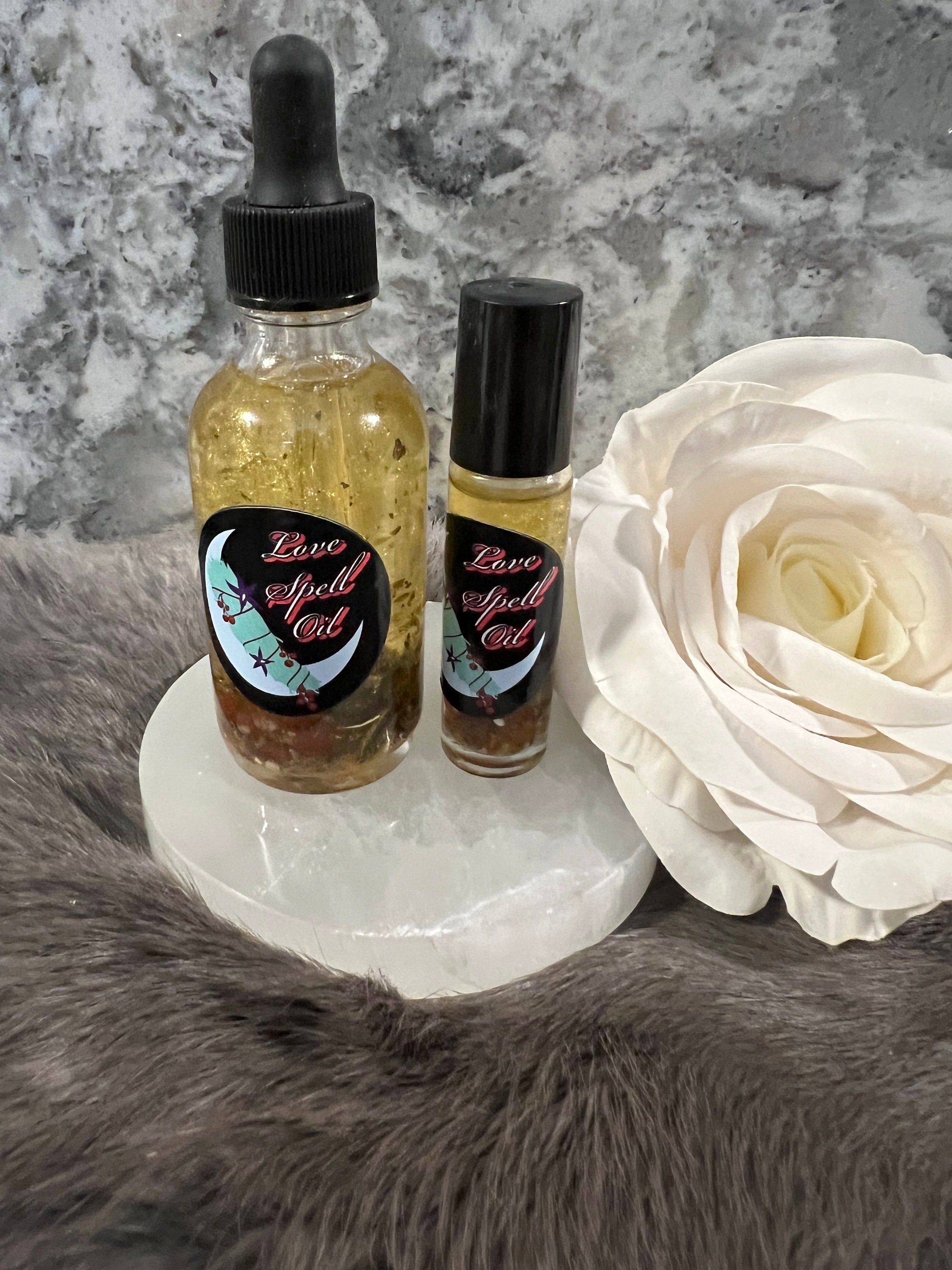 Love Spell Oil: Herb Infused Attraction Oil with Rose & Carnelian