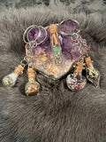 Handcrafted Spell Jar Keychain: Intention Bottle Charm