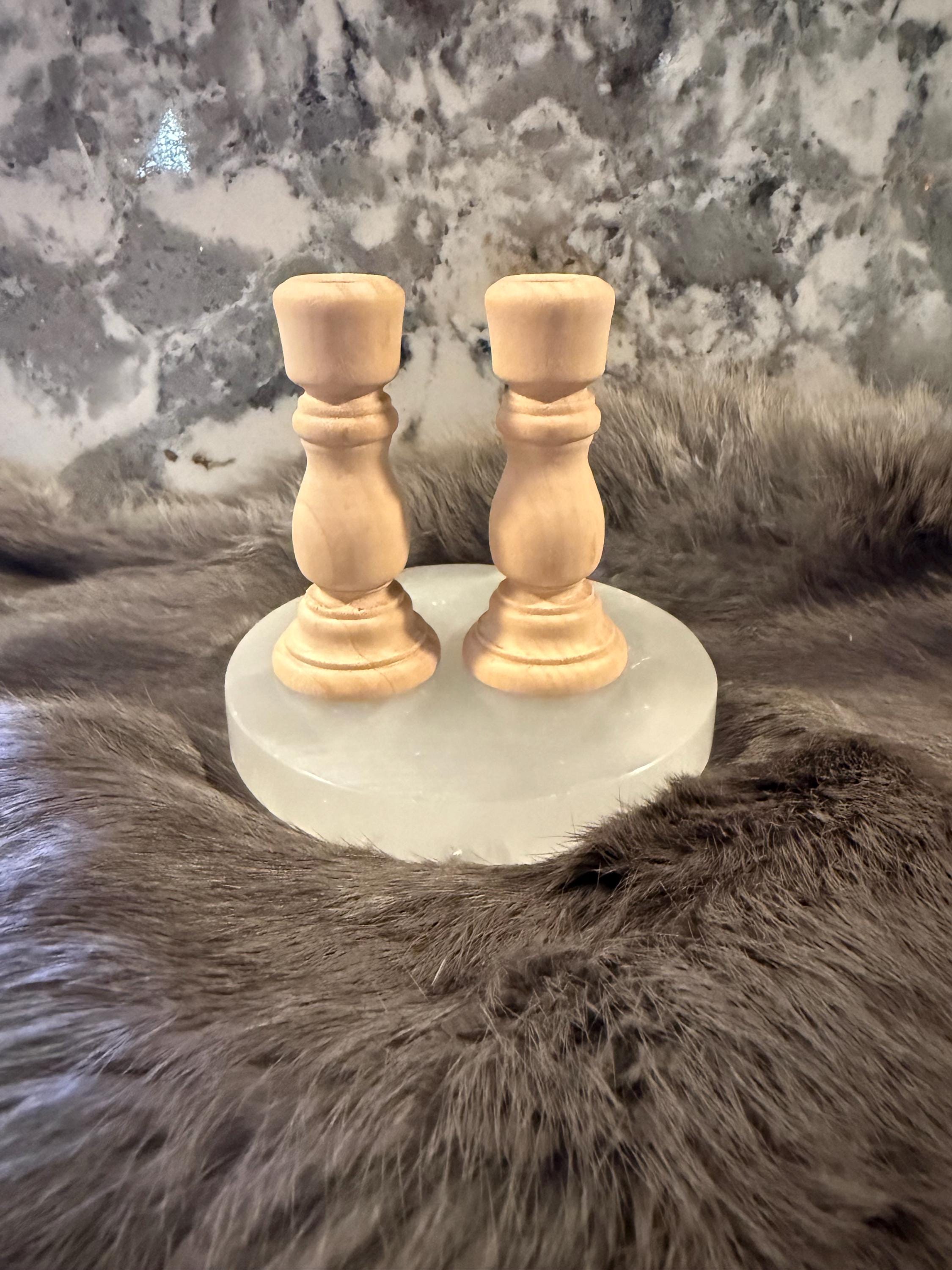 Customizable Wooden Chime Candle Holder – Altar Ritual Candle
