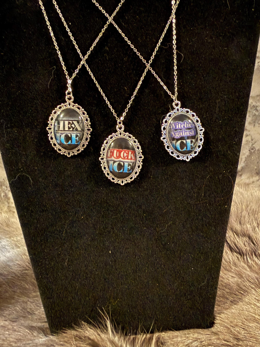 Protest Jewelry: NO ICE, I.C.E., Immigrant Rights, Witchy Jewelry