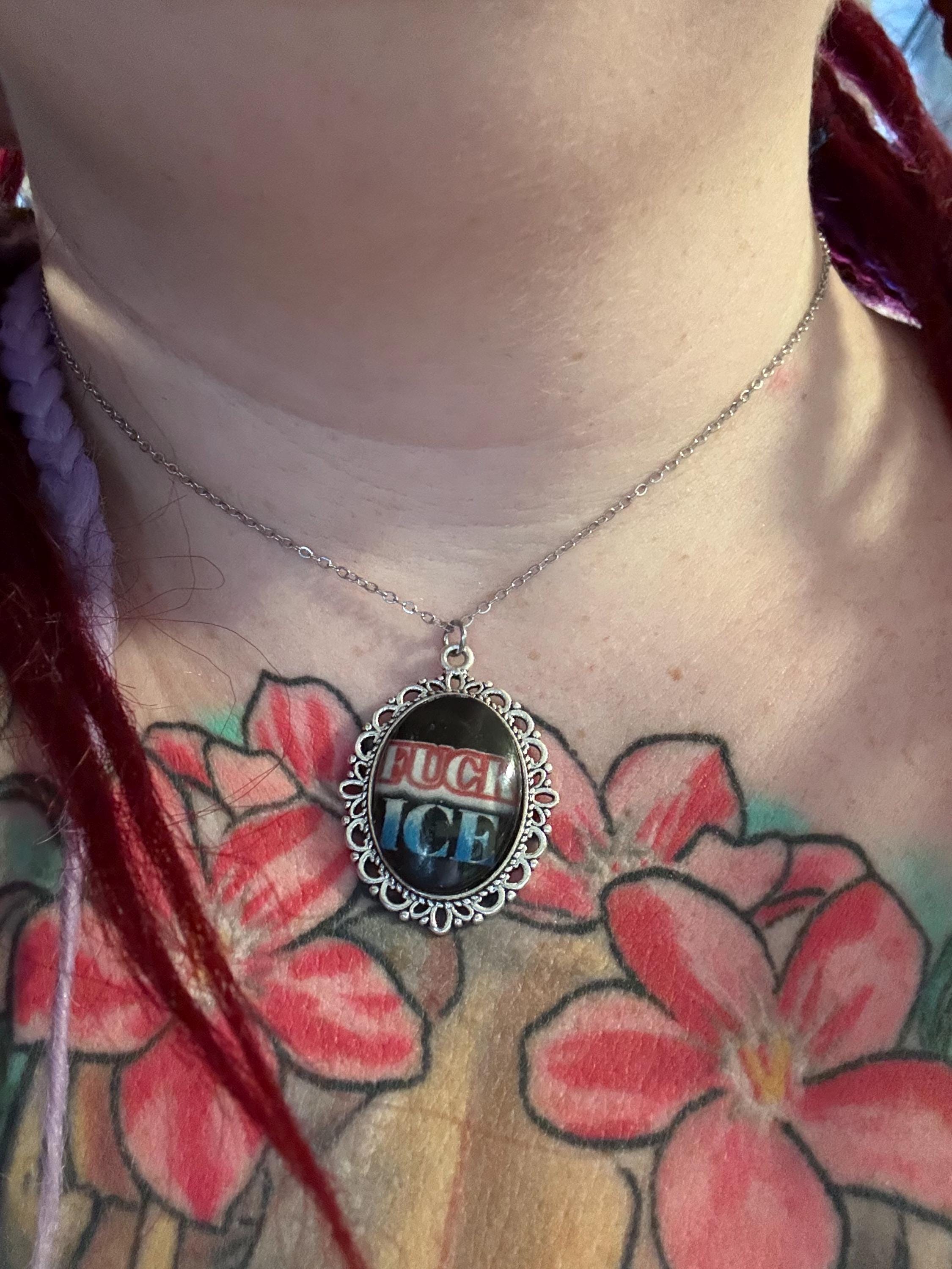 Protest Jewelry: NO ICE, I.C.E., Immigrant Rights, Witchy Jewelry