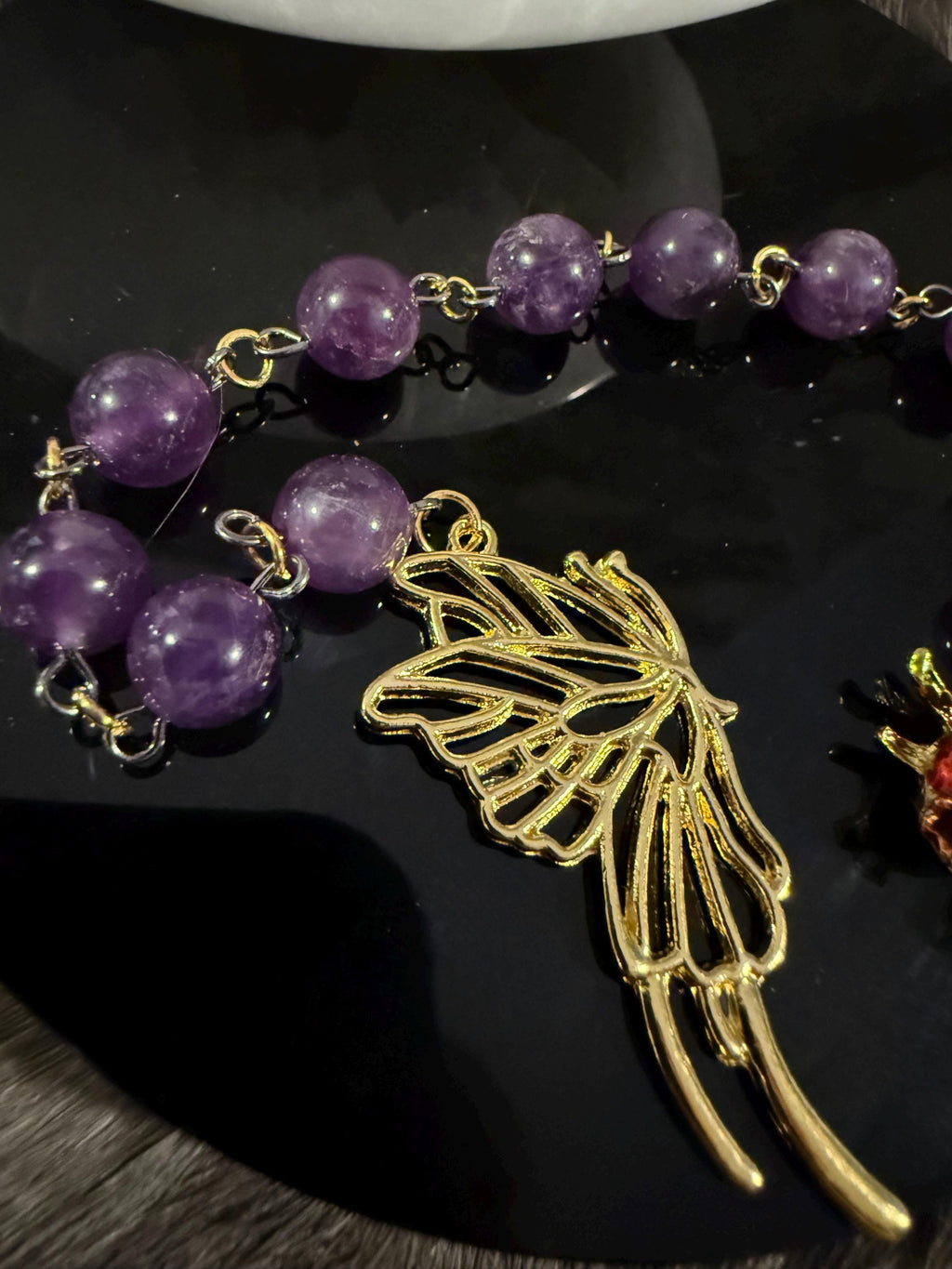Persephone Diety Prayer Beads: Simple One Of A Kind Diety Prayer Bead Set