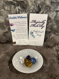 Health & Wellness Gemstone Kit: Tumbled Amethyst, Lapis, Quartz, Tiger's Eye