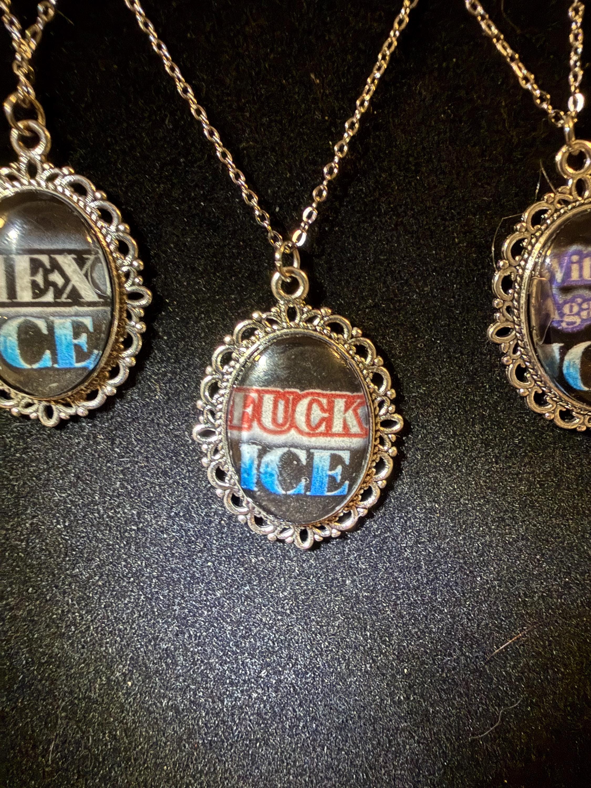 Protest Jewelry: NO ICE, I.C.E., Immigrant Rights, Witchy Jewelry