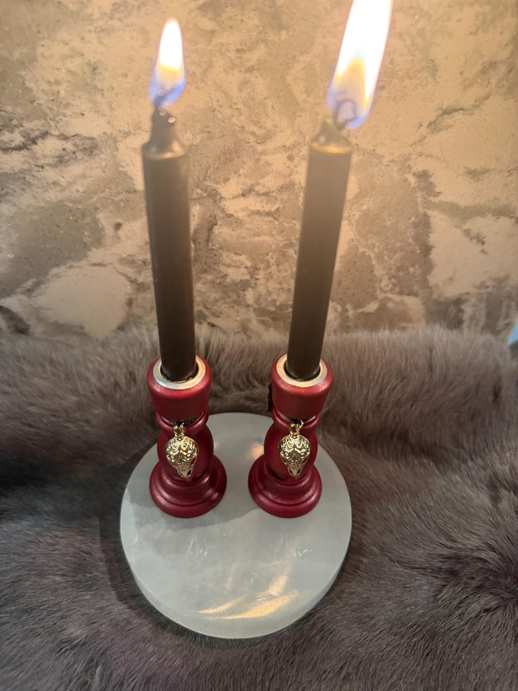 The Morrigan: Diety Chime Candle Holder Set