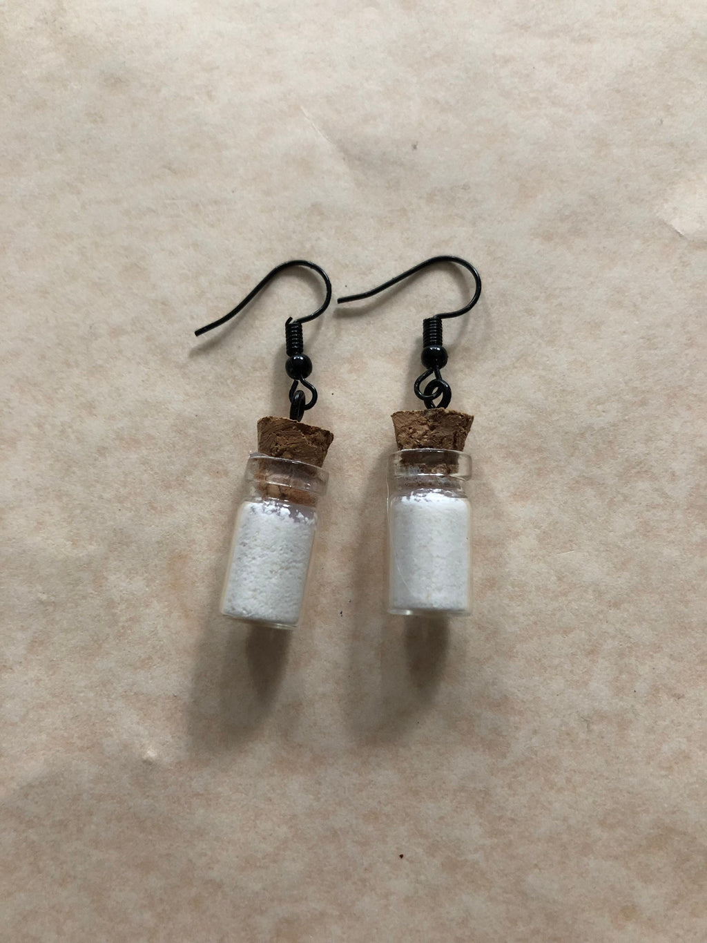 Cascarilla Powder Charm Earrings: Magical Protection Jewelry