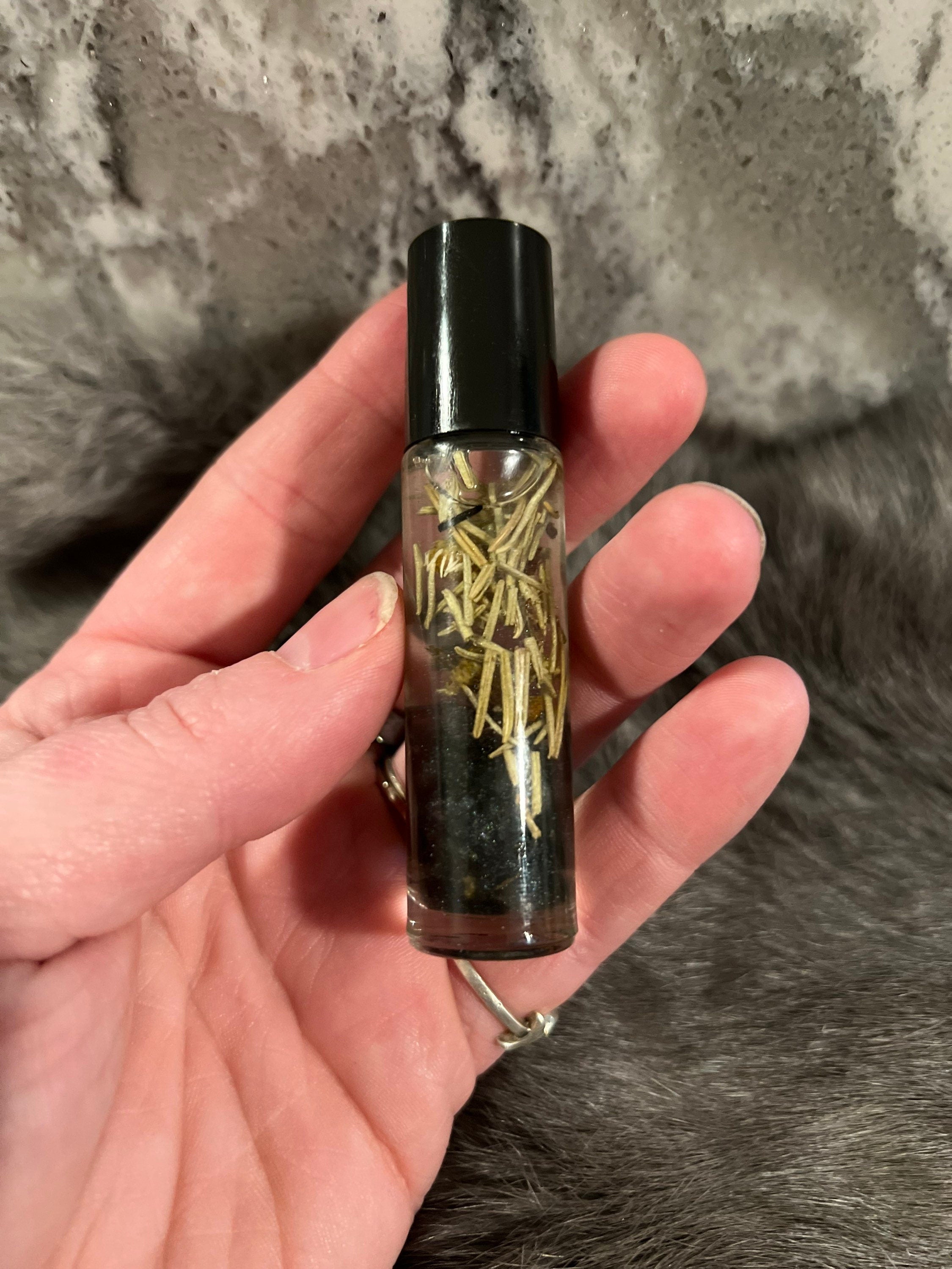 Organic Protection Spell Oil: Banish Negativity, Intention Anointing Oil