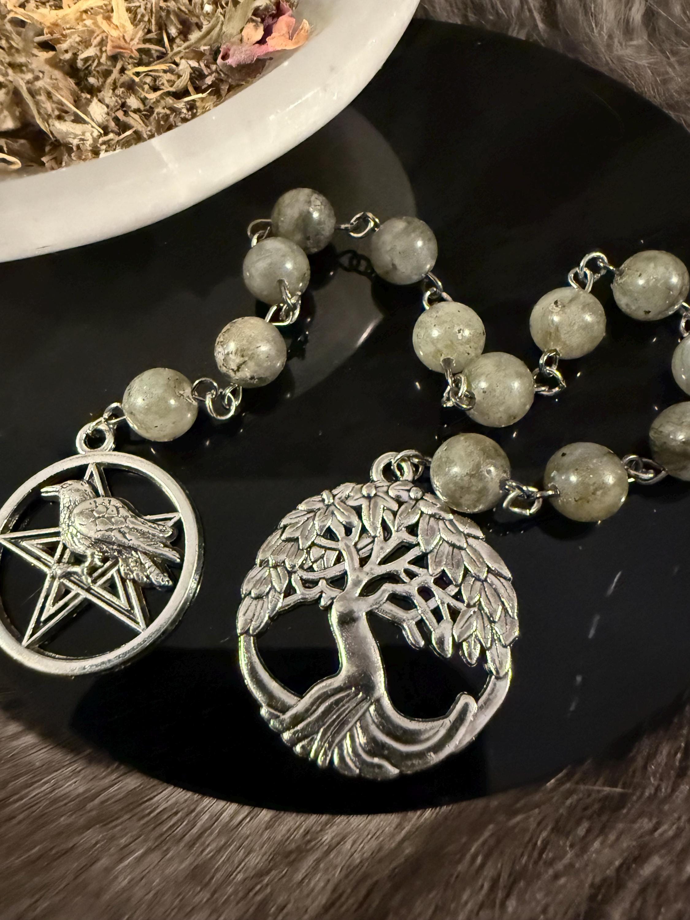Odin Diety Prayer Beads: Simple One Of A Kind Diety Prayer Bead Set