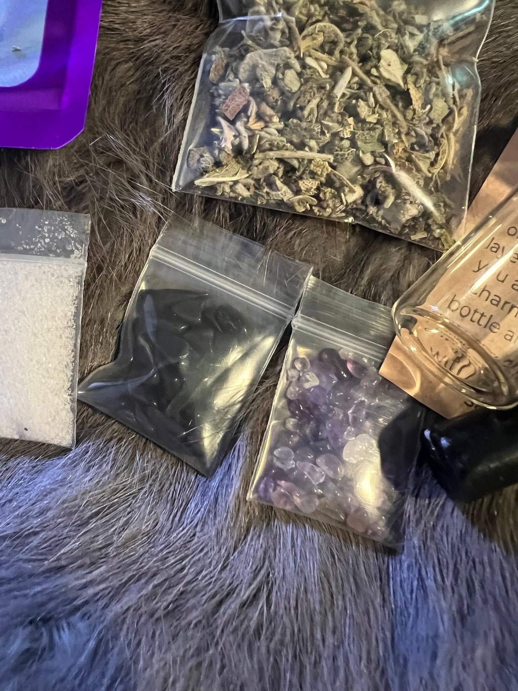 DIY Protection Spell Jar Kit: Herbs, Crystals, Charm Bottle