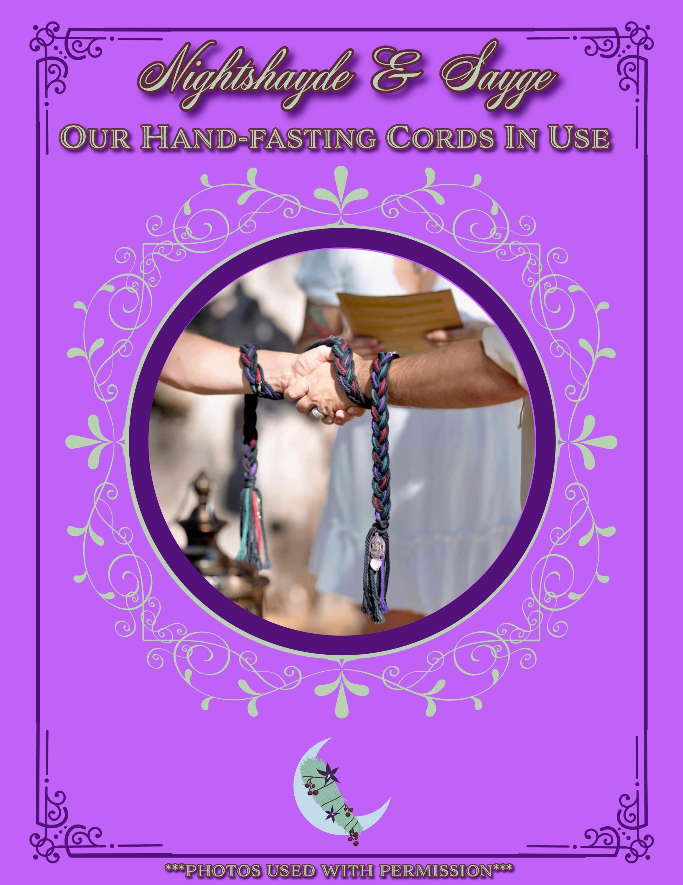 Custom Handfasting Cord Set: Personalized Keepsake Box and Cord