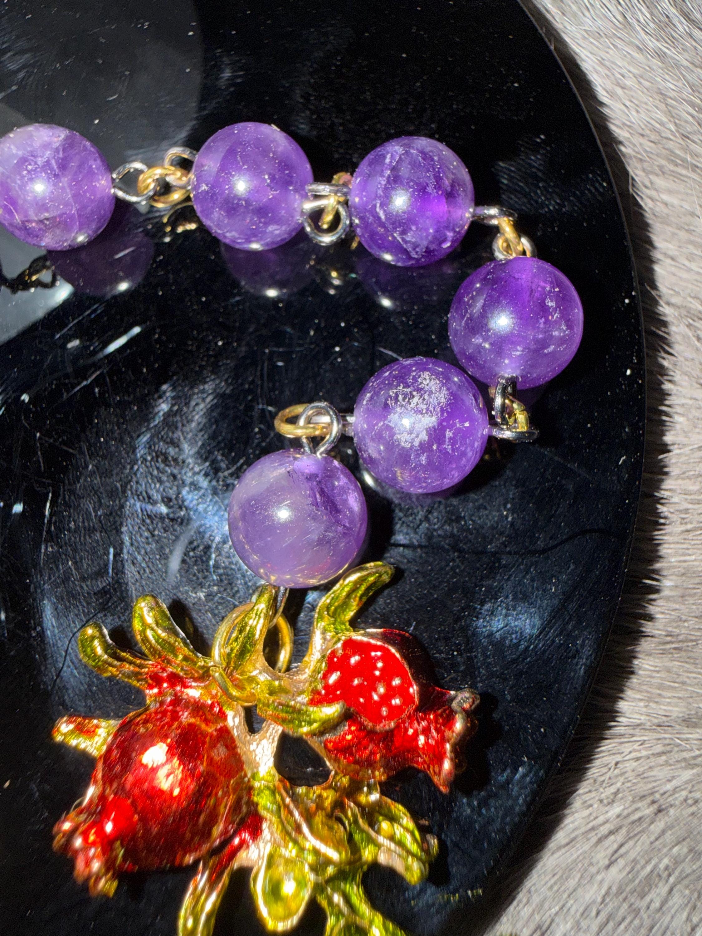 Persephone Diety Prayer Beads: Simple One Of A Kind Diety Prayer Bead Set