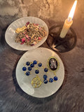 Athena Prayer Beads: Lapis Lazuli Diety Set with Olive Tree