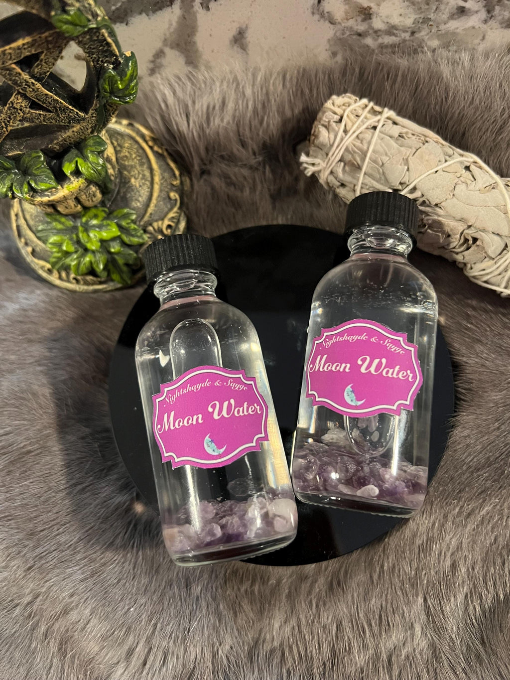 Full Moon Water – Gemstone Infused, Magic Spell Water (2oz)