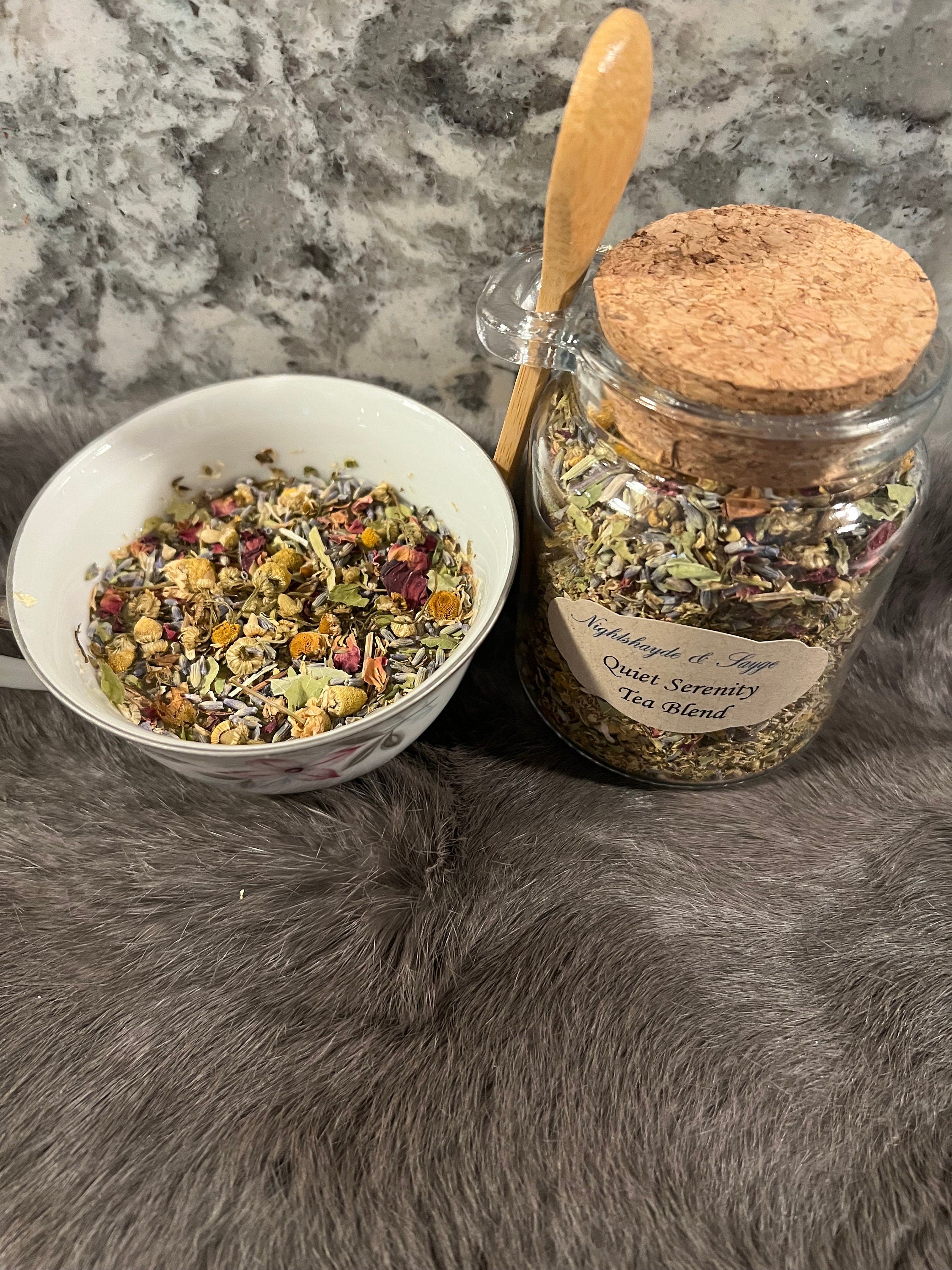 Calming Serenity Tea: Organic Herbal Loose Leaf Tea Blend