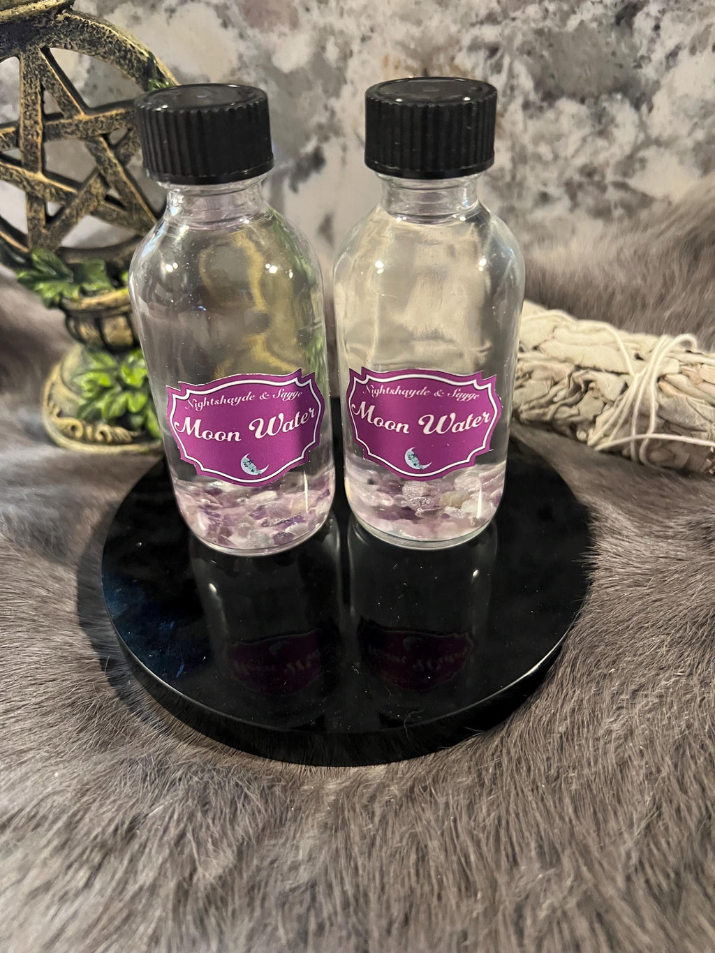 Full Moon Water – Gemstone Infused, Magic Spell Water (2oz)