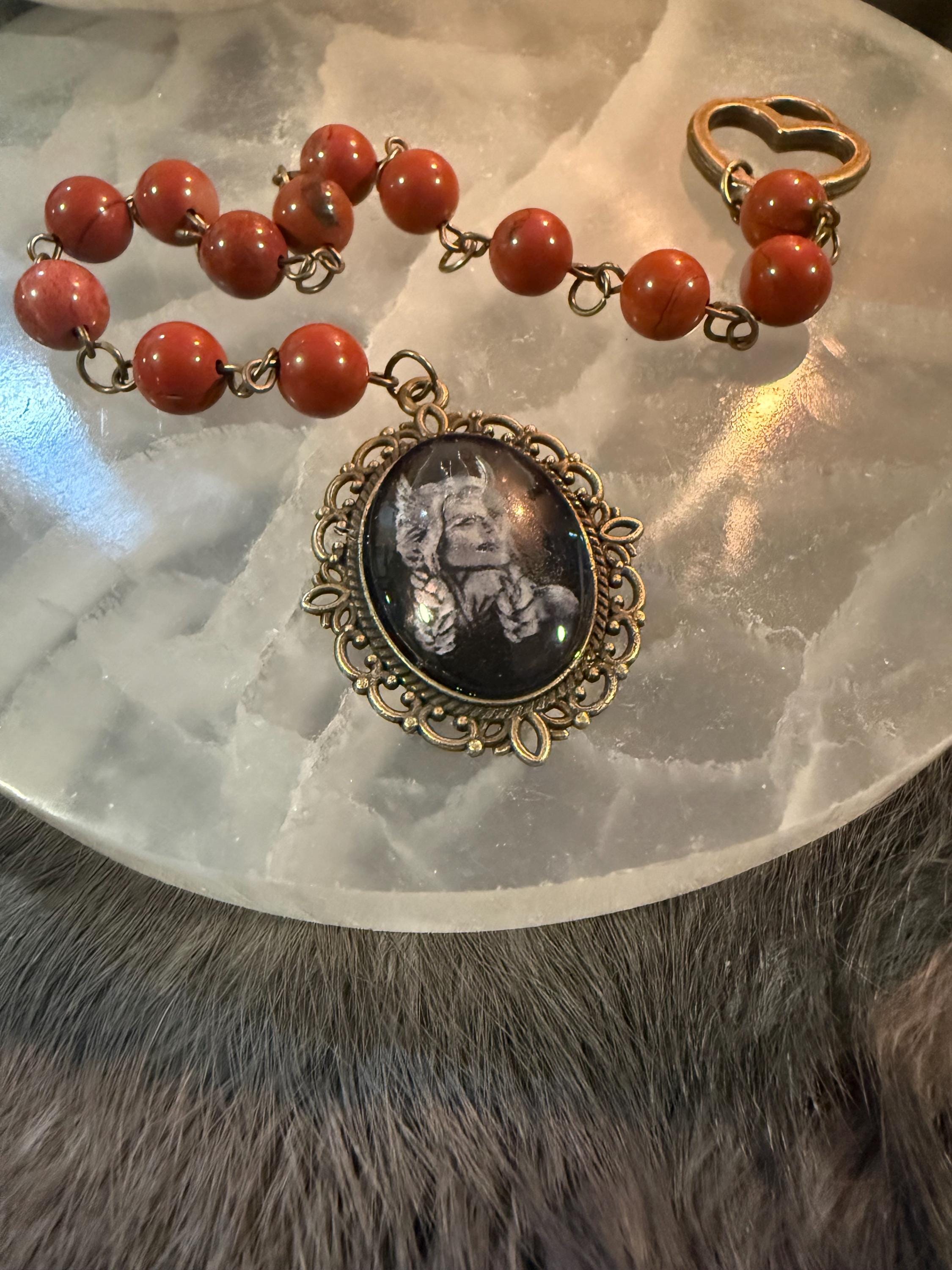 Freya Prayer Beads: Red Jasper Norse Goddess Rosary