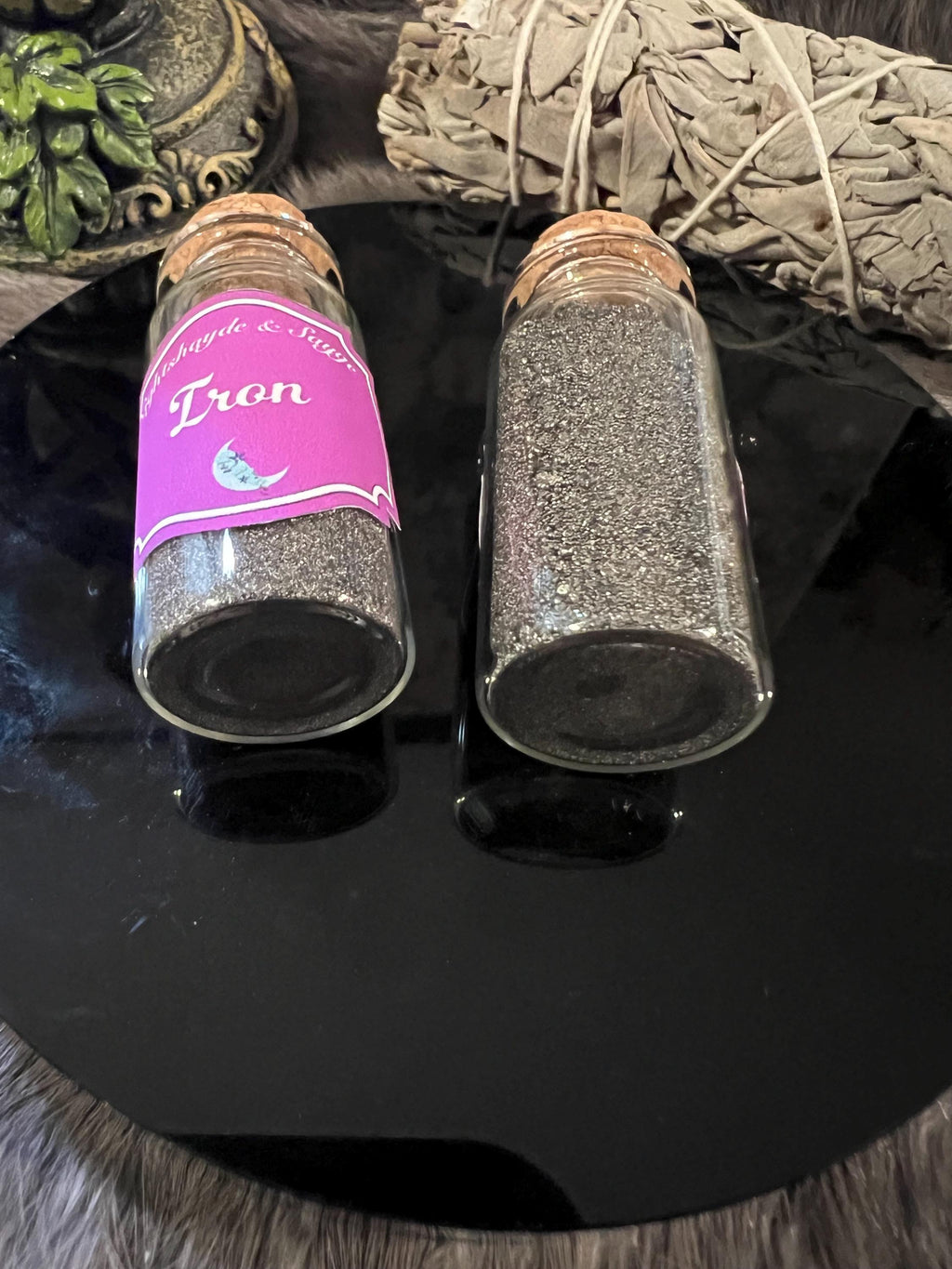 Iron Shavings – Metal Magic, Protection & Grounding (10ml Bottle)