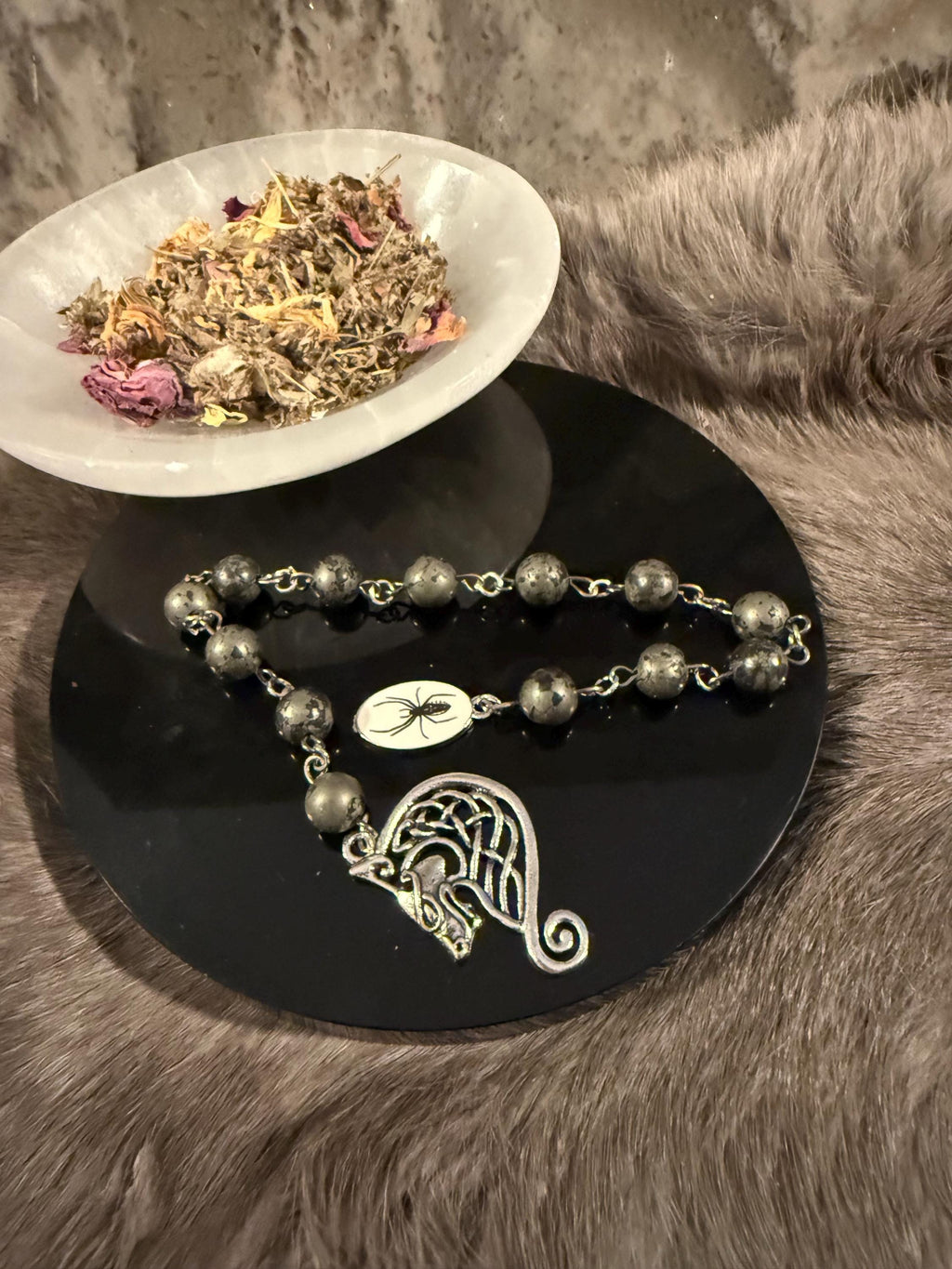 Loki Diety Prayer Beads: Simple One Of A Kind Diety Prayer Bead Set