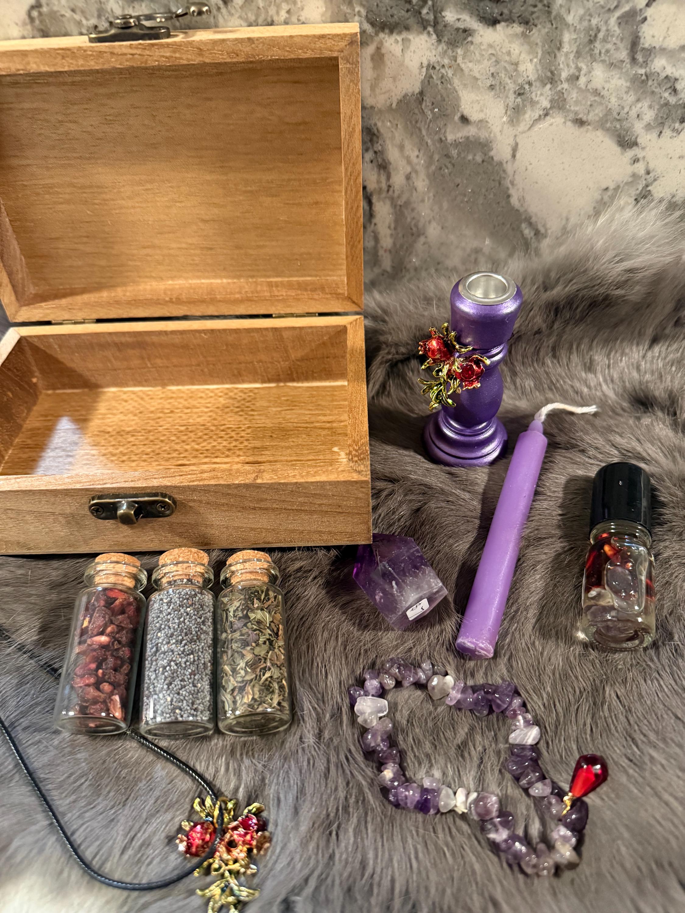 Persephone Altar Set: Diety Worship Tools
