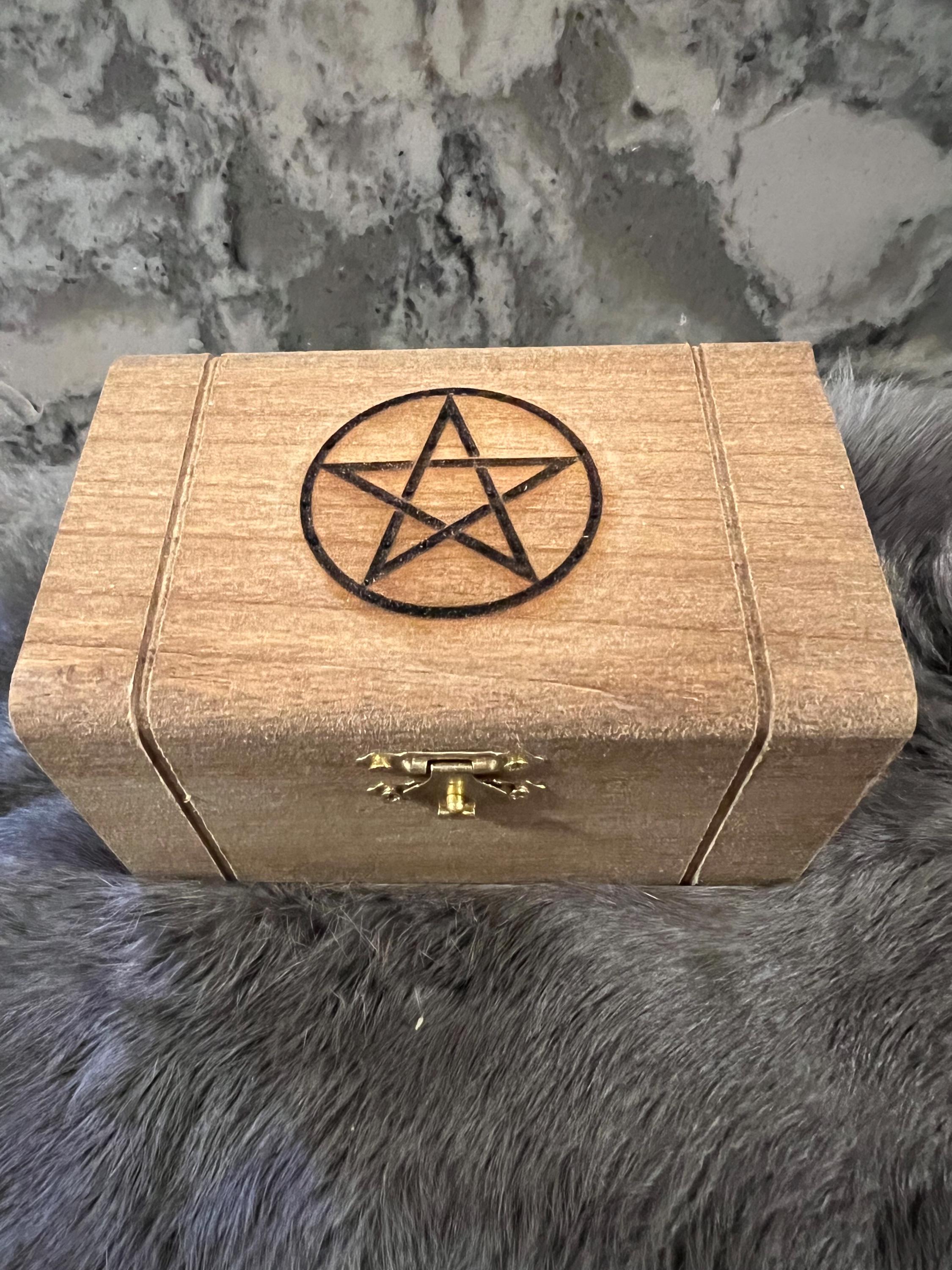 Witchy Crystal Starter Kit: 15 Mini Spell Bottles in Etched Box