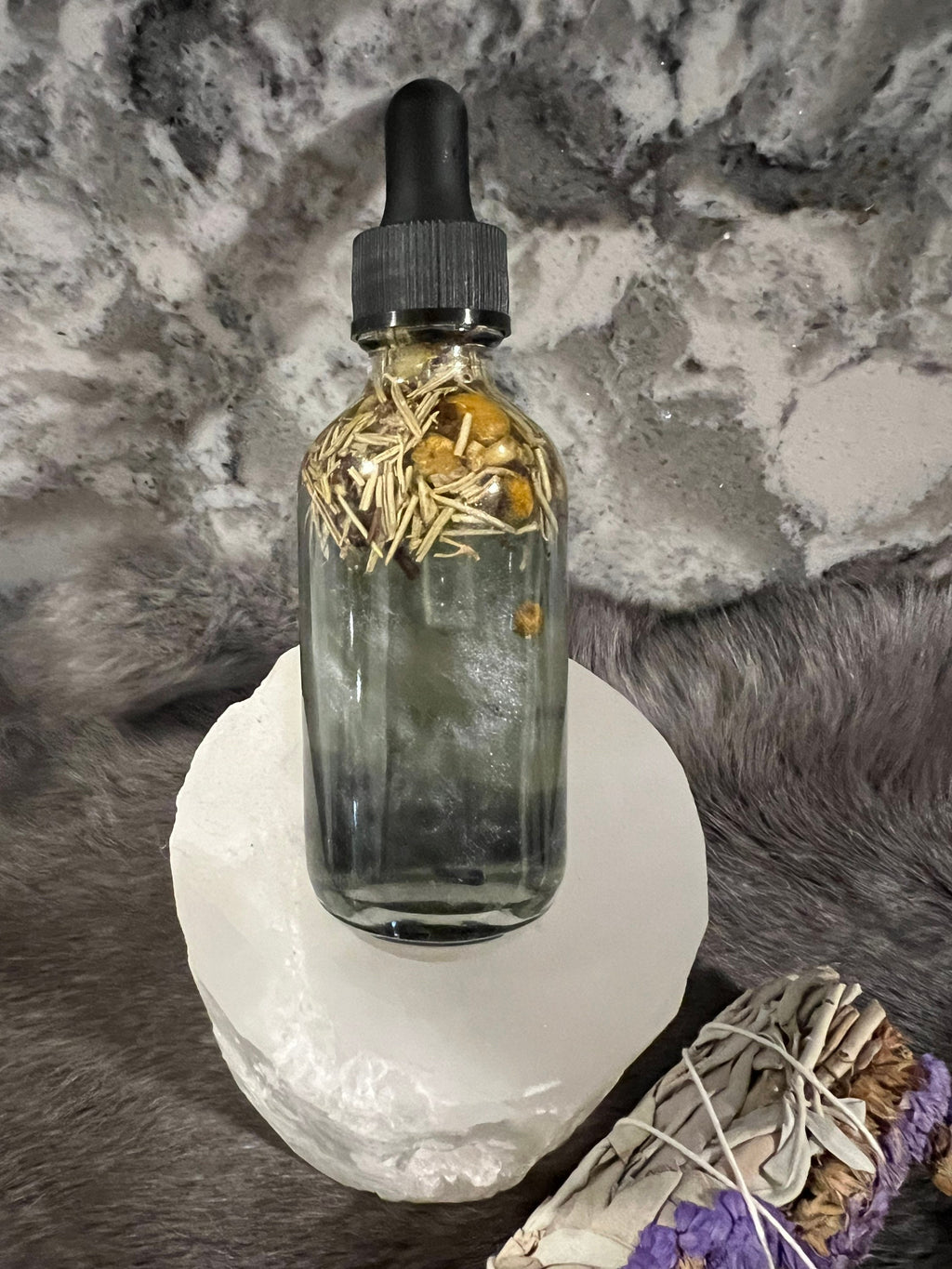 Organic Protection Spell Oil: Banish Negativity, Intention Anointing Oil