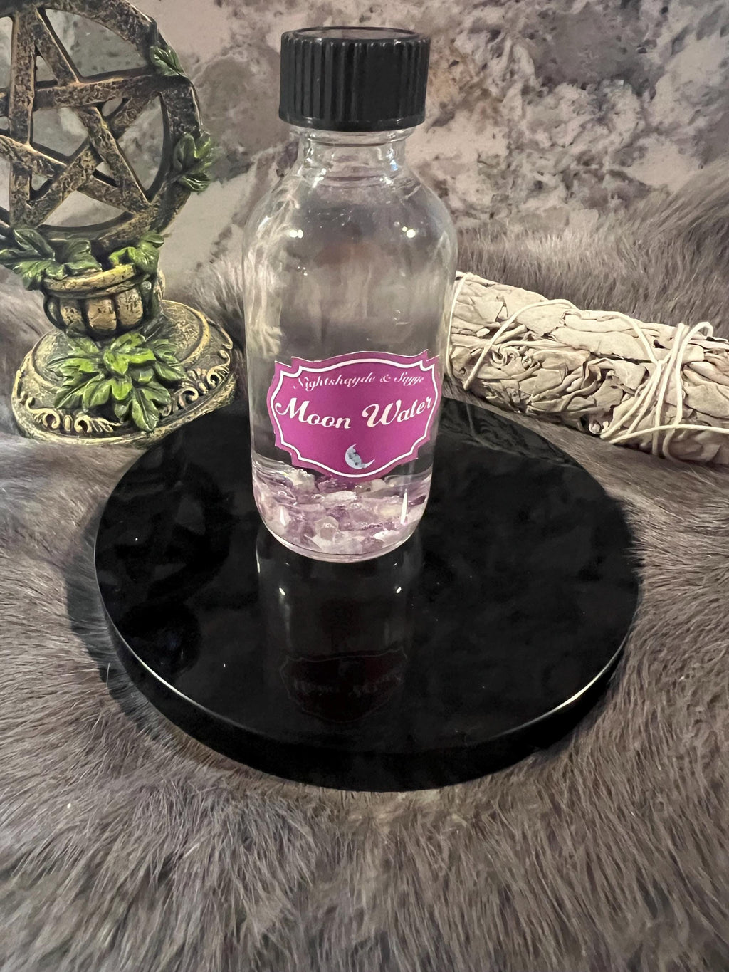 Full Moon Water – Gemstone Infused, Magic Spell Water (2oz)
