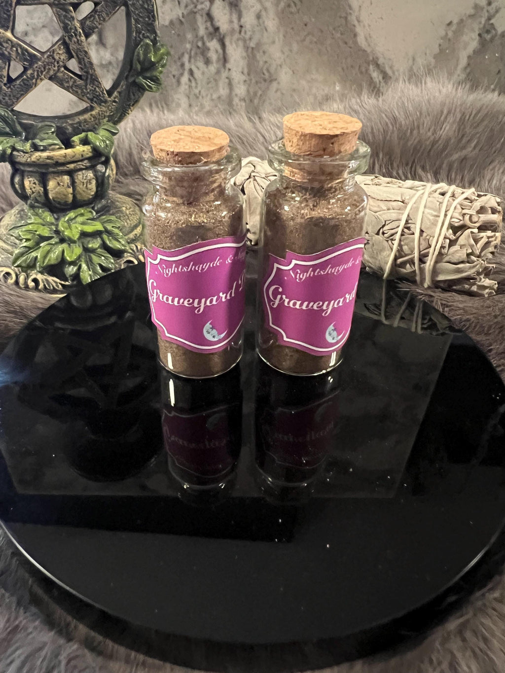Graveyard Dirt – Cemetery Altar Tool for Spells and Rituals (10ml)