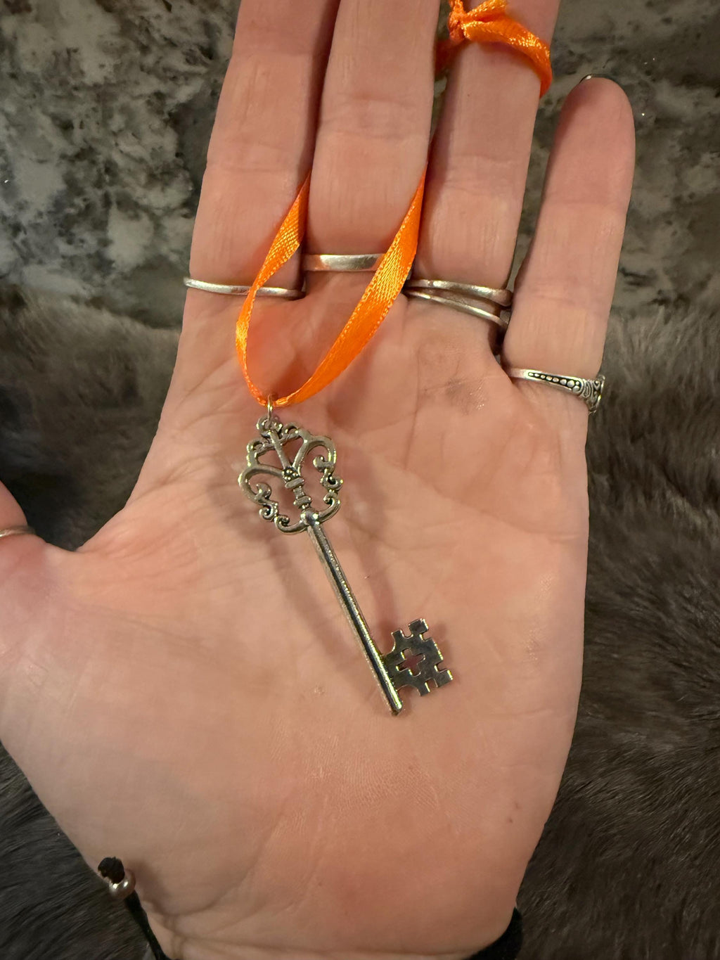 Silver Key On A Ribbon: Road Opener Witchcraft