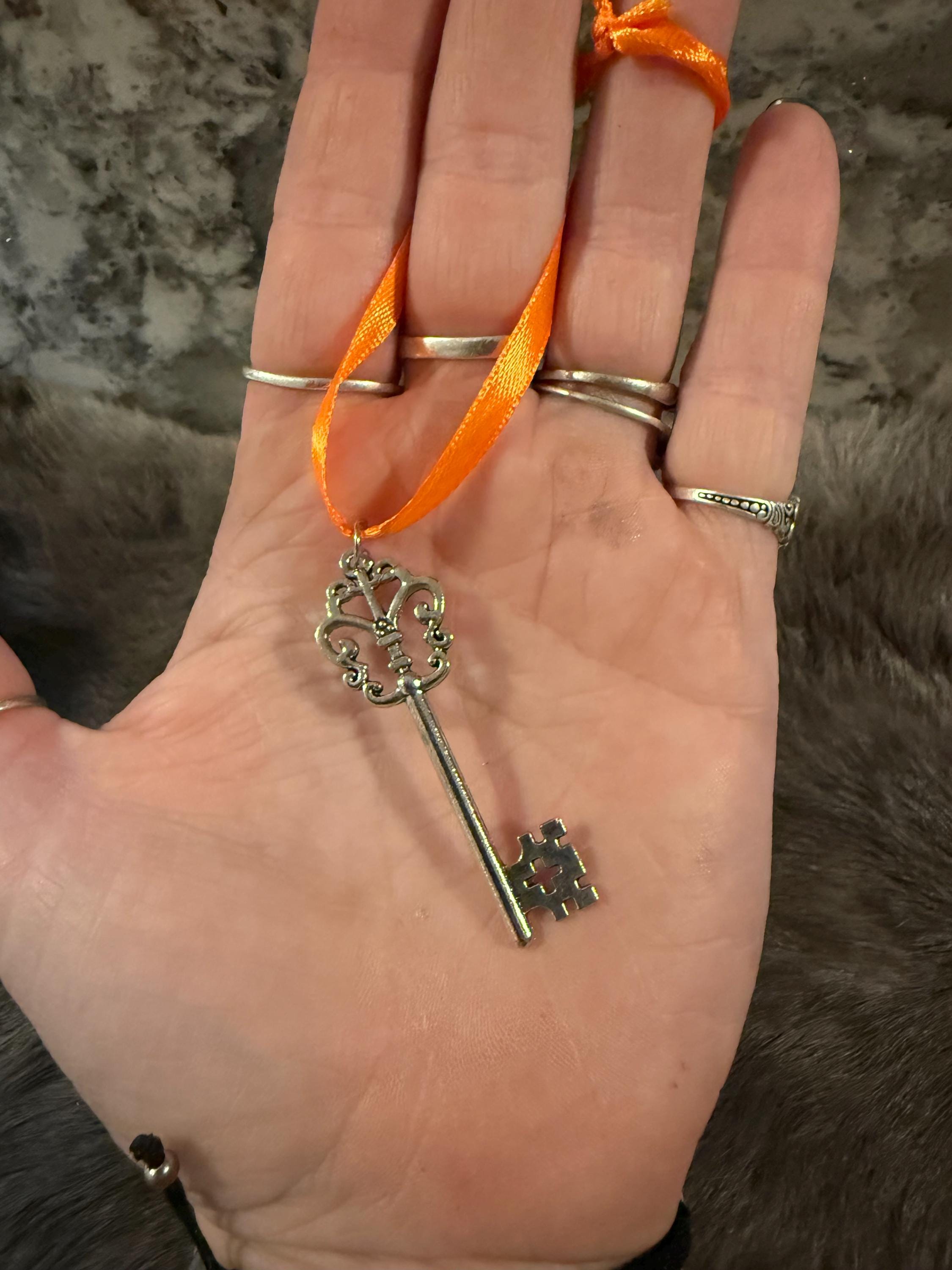 Silver Key On A Ribbon: Road Opener Witchcraft