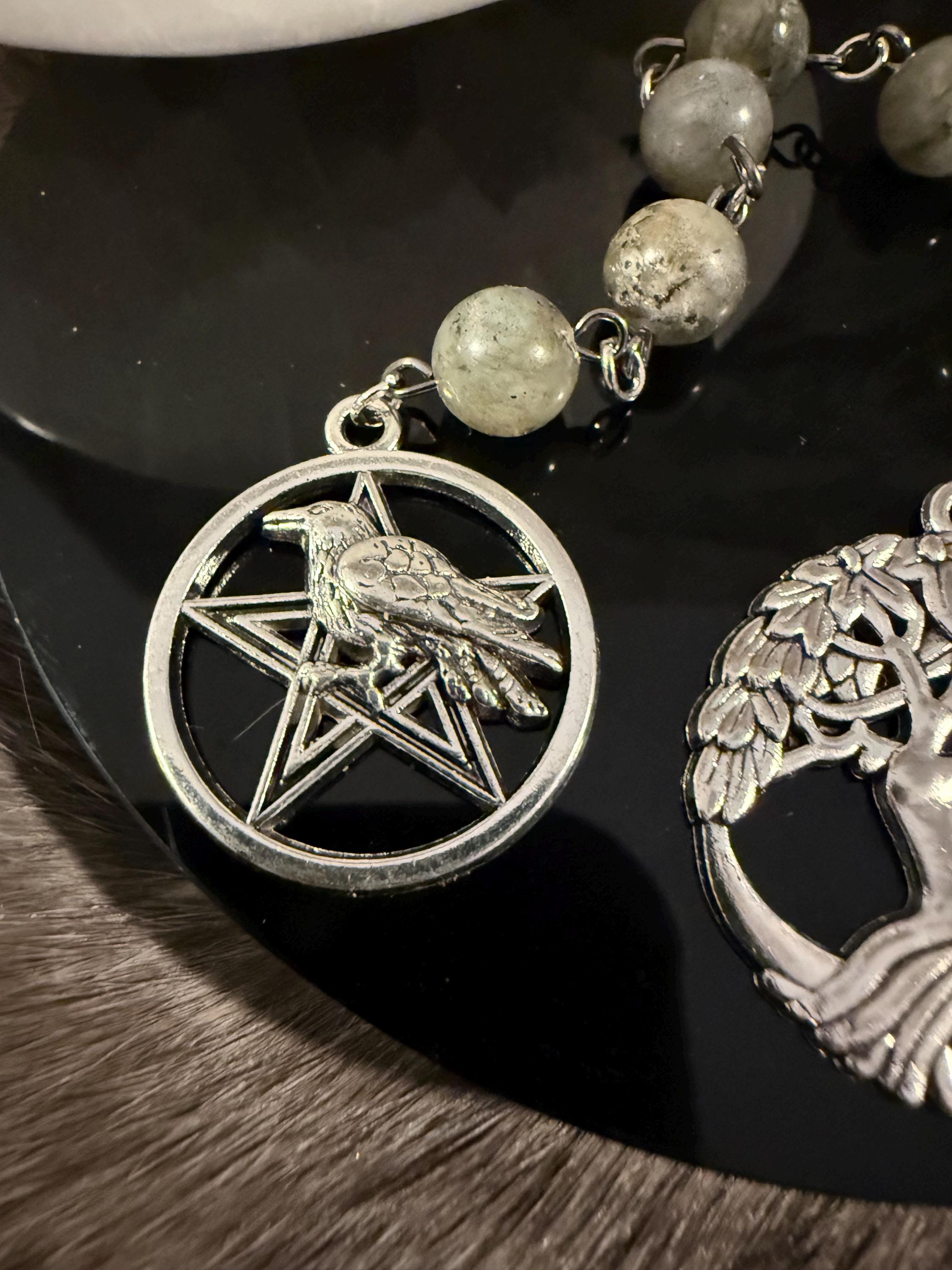 Odin Diety Prayer Beads: Simple One Of A Kind Diety Prayer Bead Set