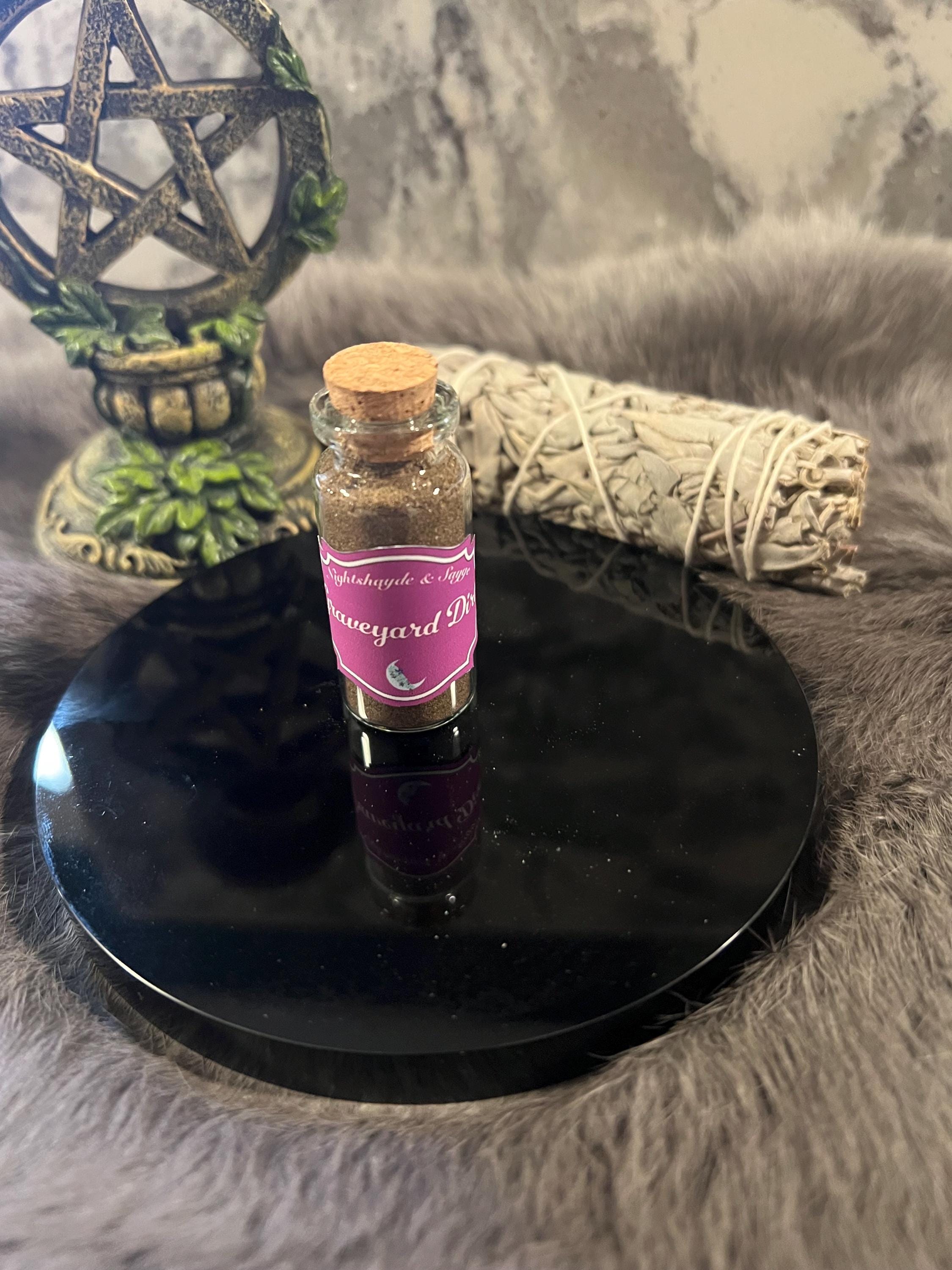 Graveyard Dirt – Cemetery Altar Tool for Spells and Rituals (10ml)