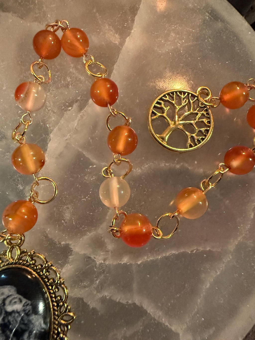 Zeus Prayer Beads: Carnelian Deity Rosary, Greek God Altar