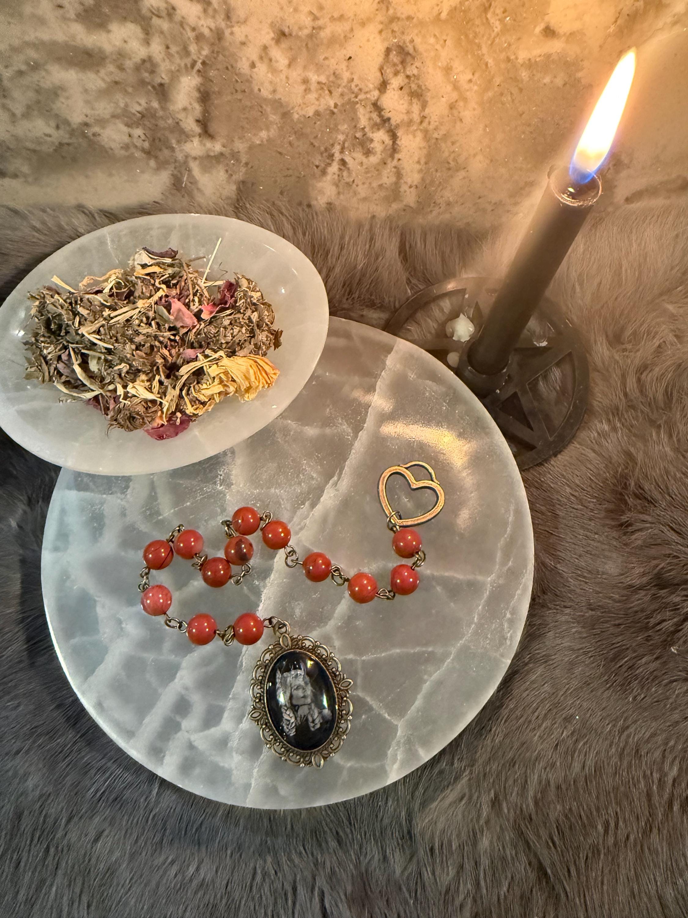Freya Prayer Beads: Red Jasper Norse Goddess Rosary