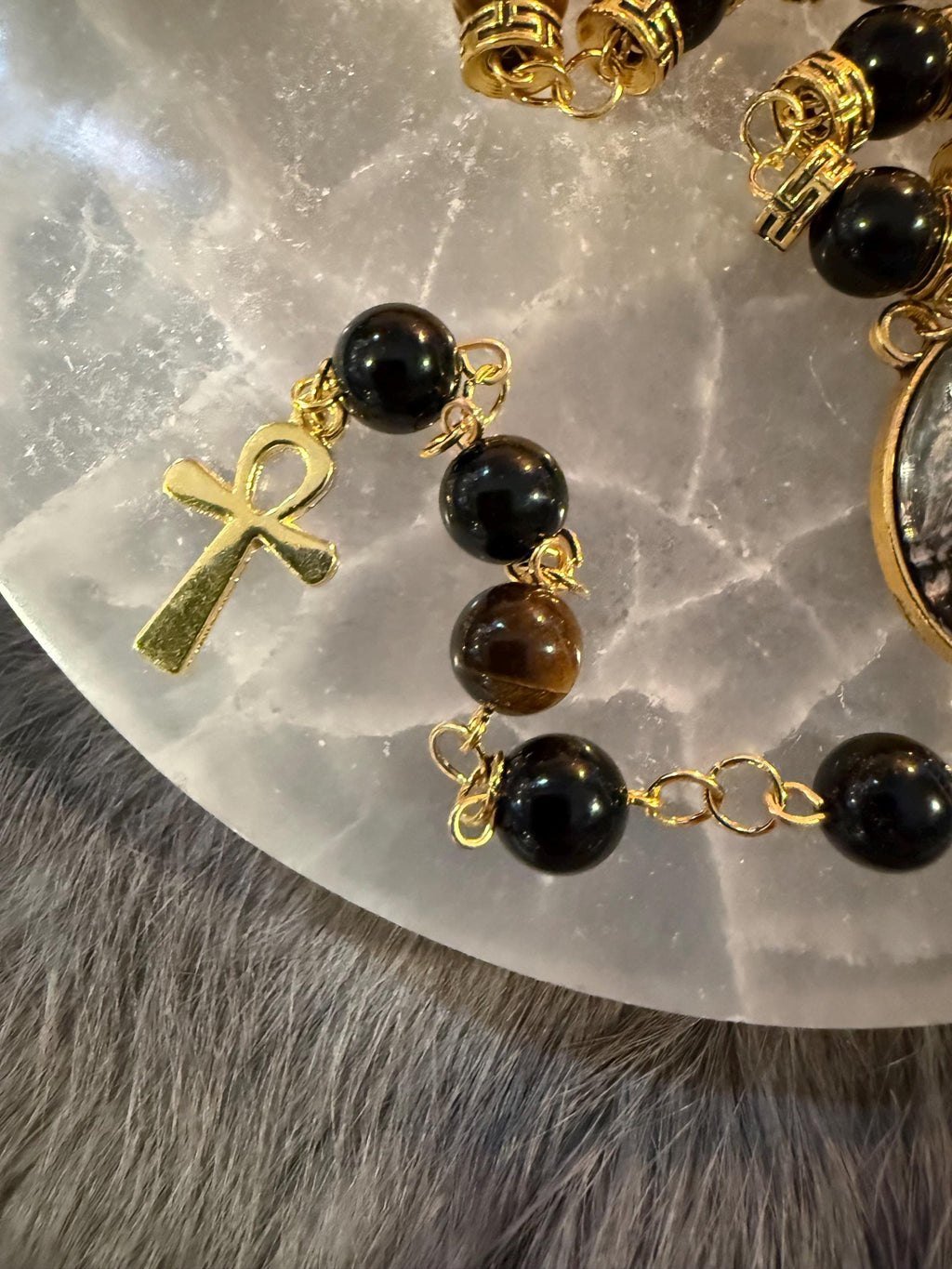 Anubis Diety Rosary: One Of A Kind Diety Prayer Bead Set