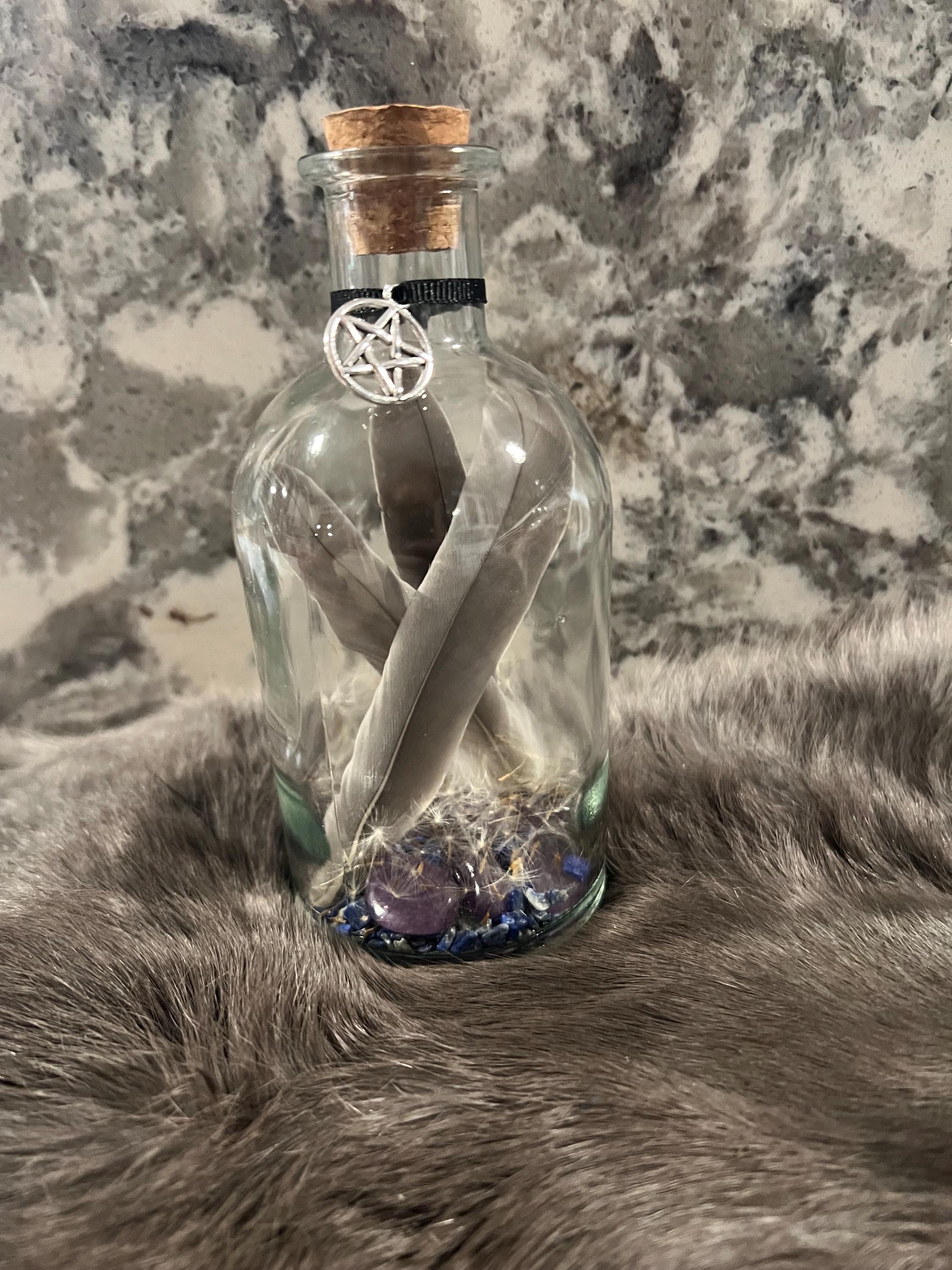 Elemental Altar Bottles: Witchcraft Ritual Tools, Altar Decor