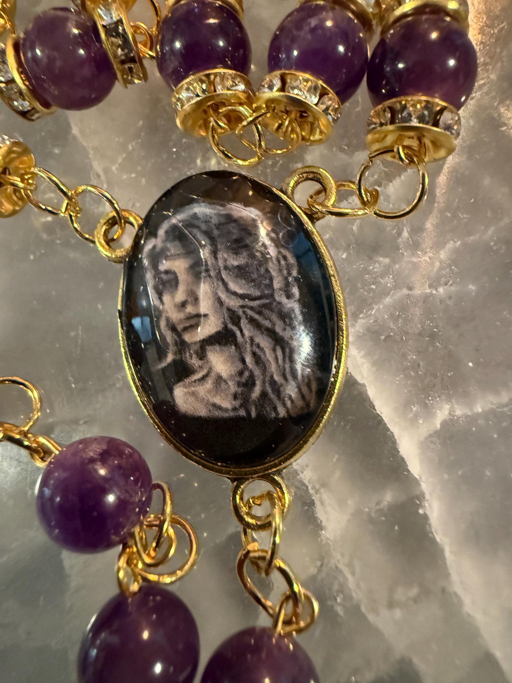 Persephone Diety Rosary: One Of A Kind Diety Prayer Bead Set