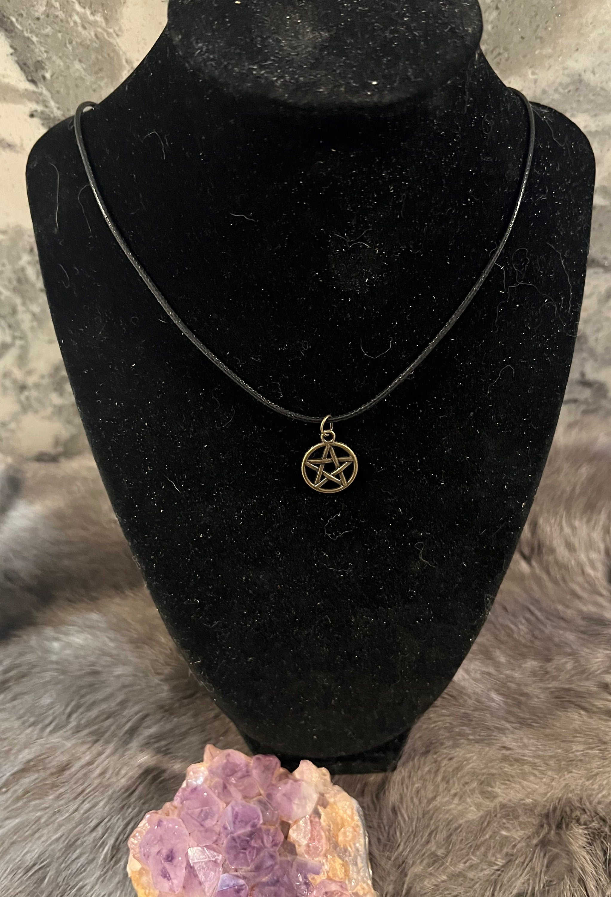 Pentacle Pendant Necklace: Witchy Pagan Jewelry