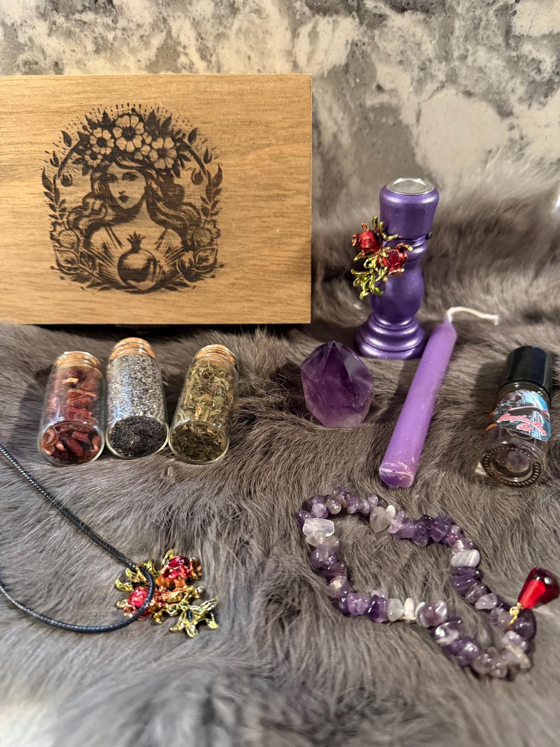 Persephone Altar Set: Diety Worship Tools