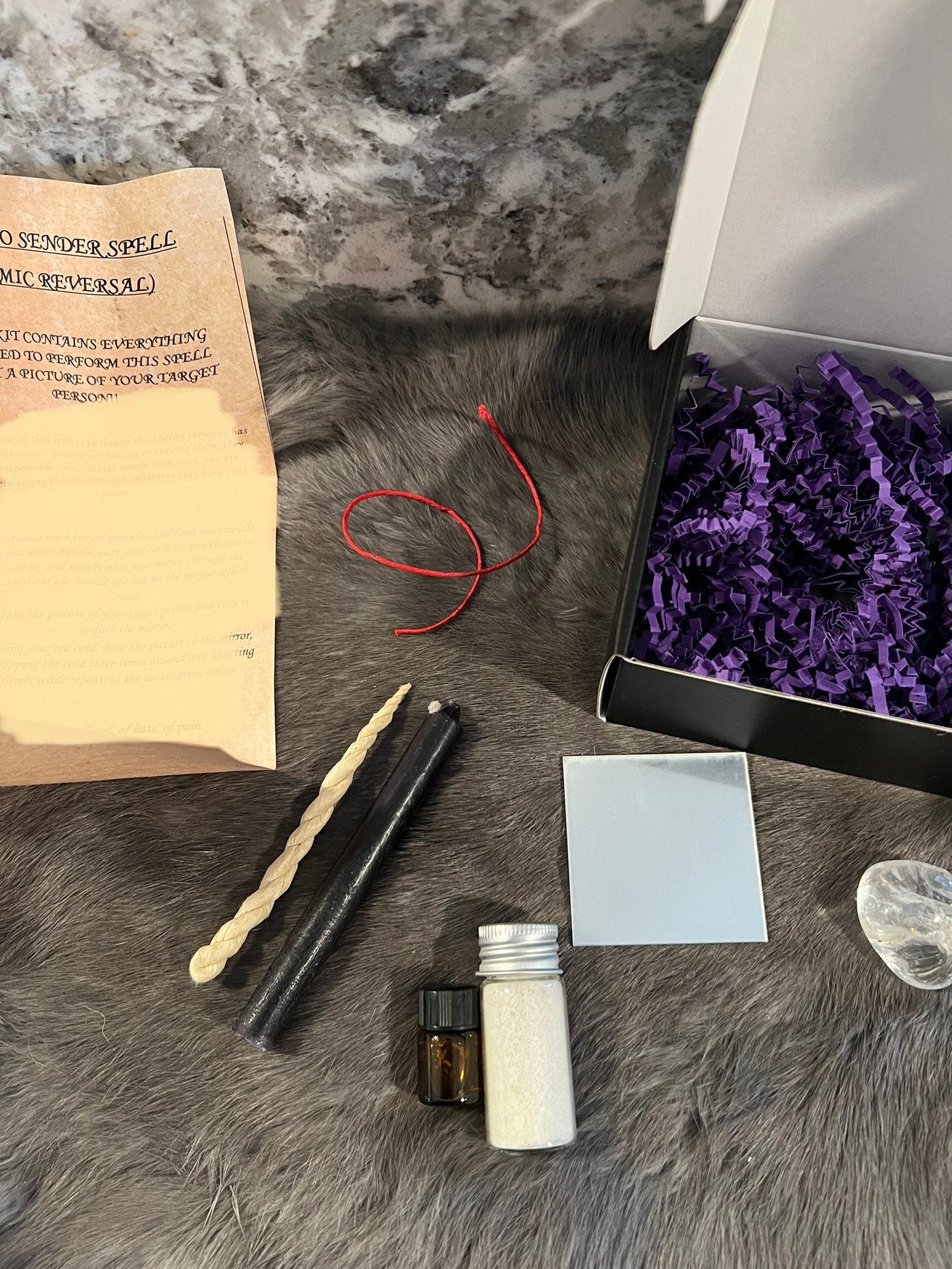 Return To Sender Spell Kit: Karmic Reversal, Protection Charm