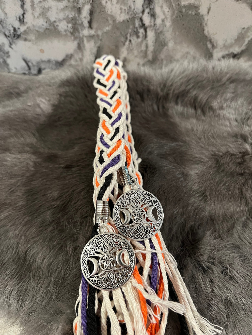 Custom Handfasting Cord – Celtic Wedding Triple Braid with Charms