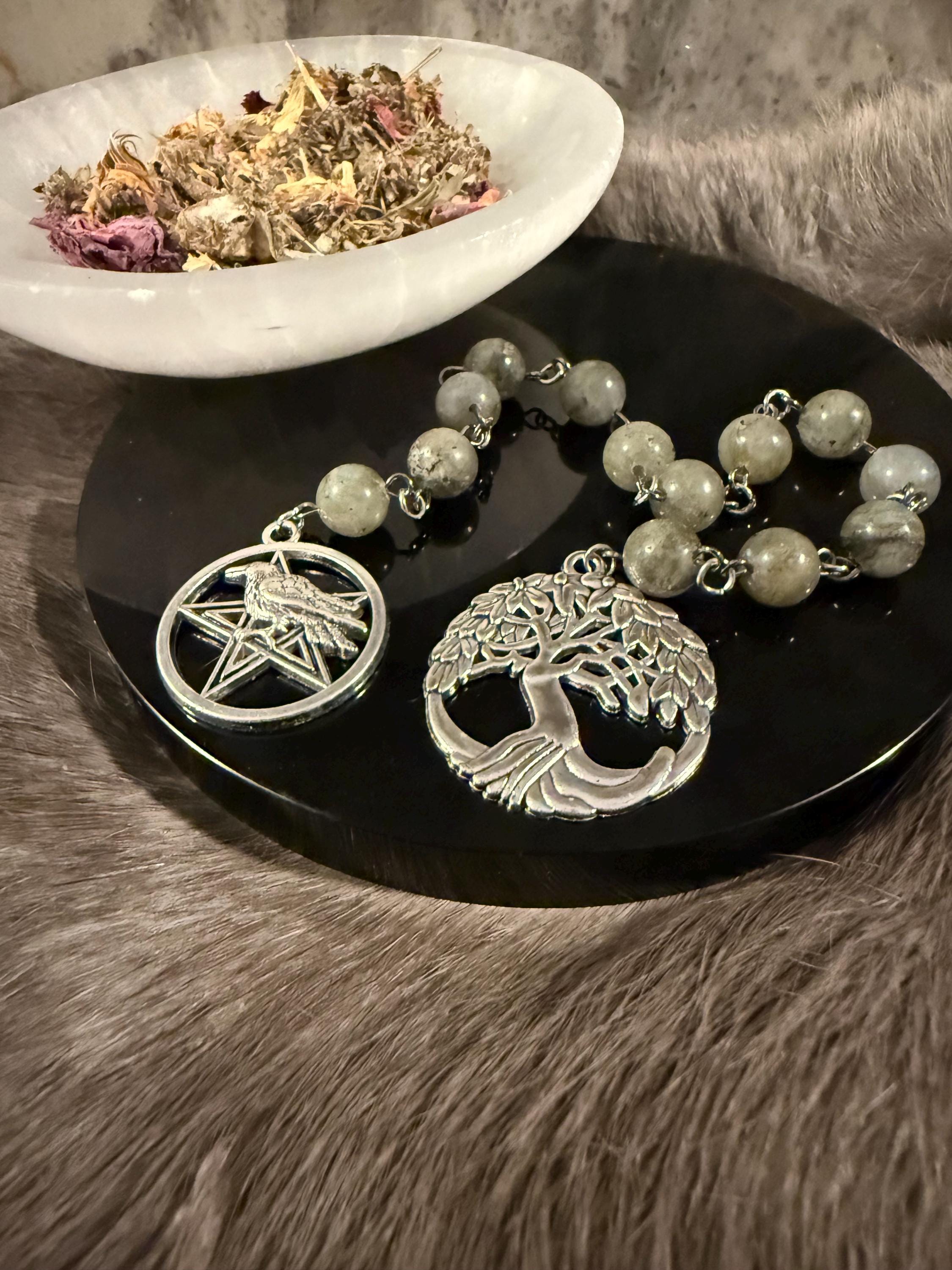 Odin Diety Prayer Beads: Simple One Of A Kind Diety Prayer Bead Set