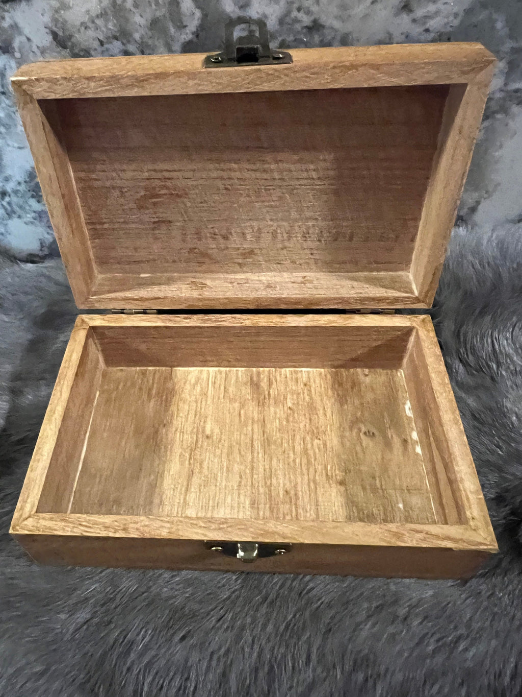 Etched Wood Tarot Card Box: Altar Box (6x3.8 inches)
