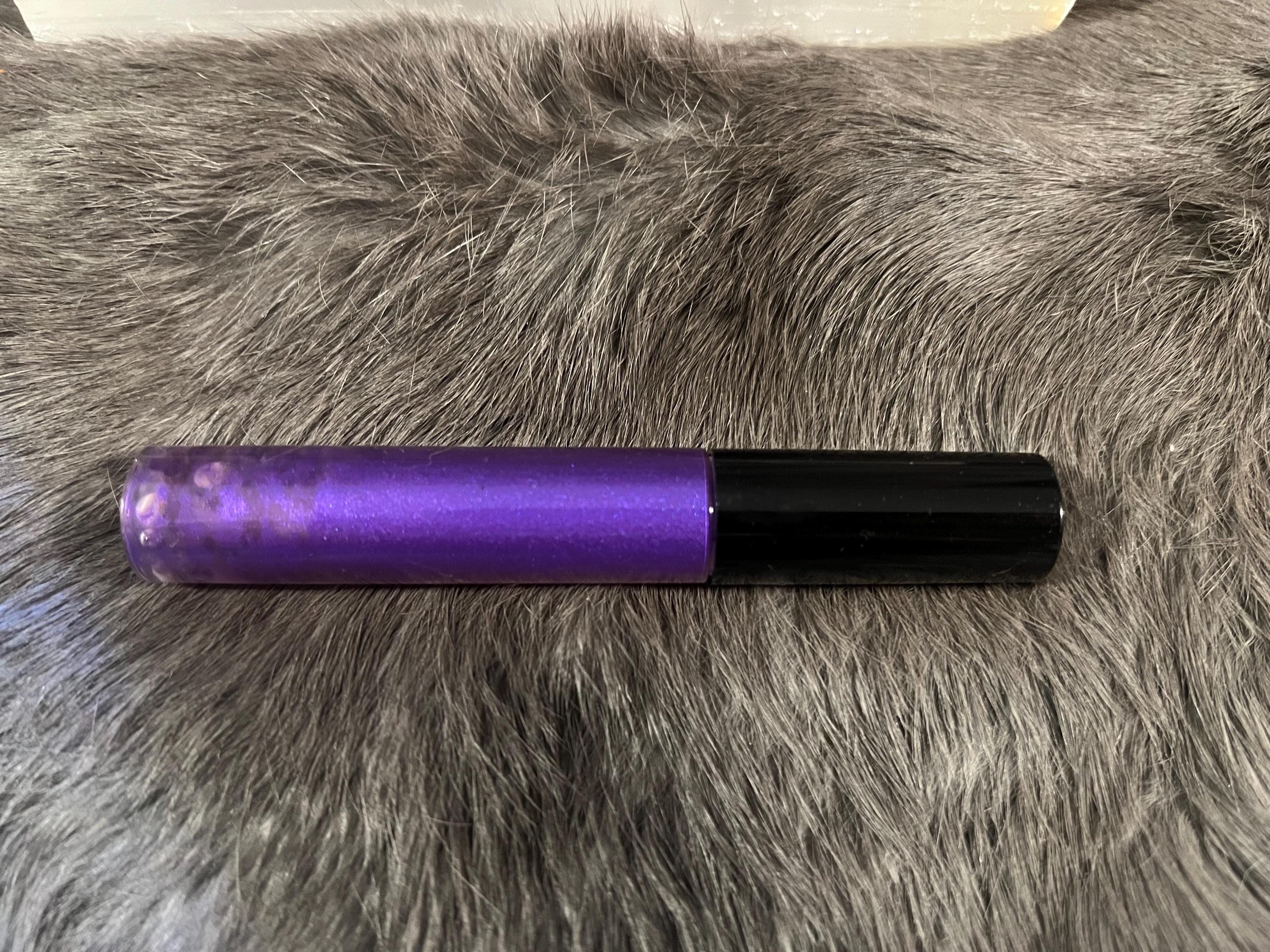 Witchy Lip Gloss: Amethyst Gemstone Infused, Vegan Spiritual Cleansing