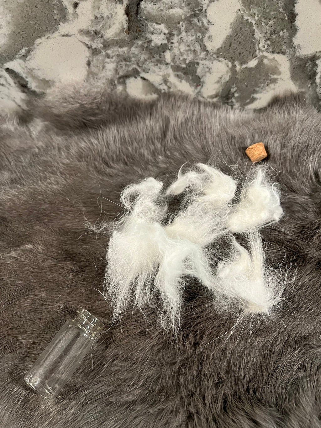 Ethically Sourced White Cat Hair: Spell Ingredient for Health & Fertility
