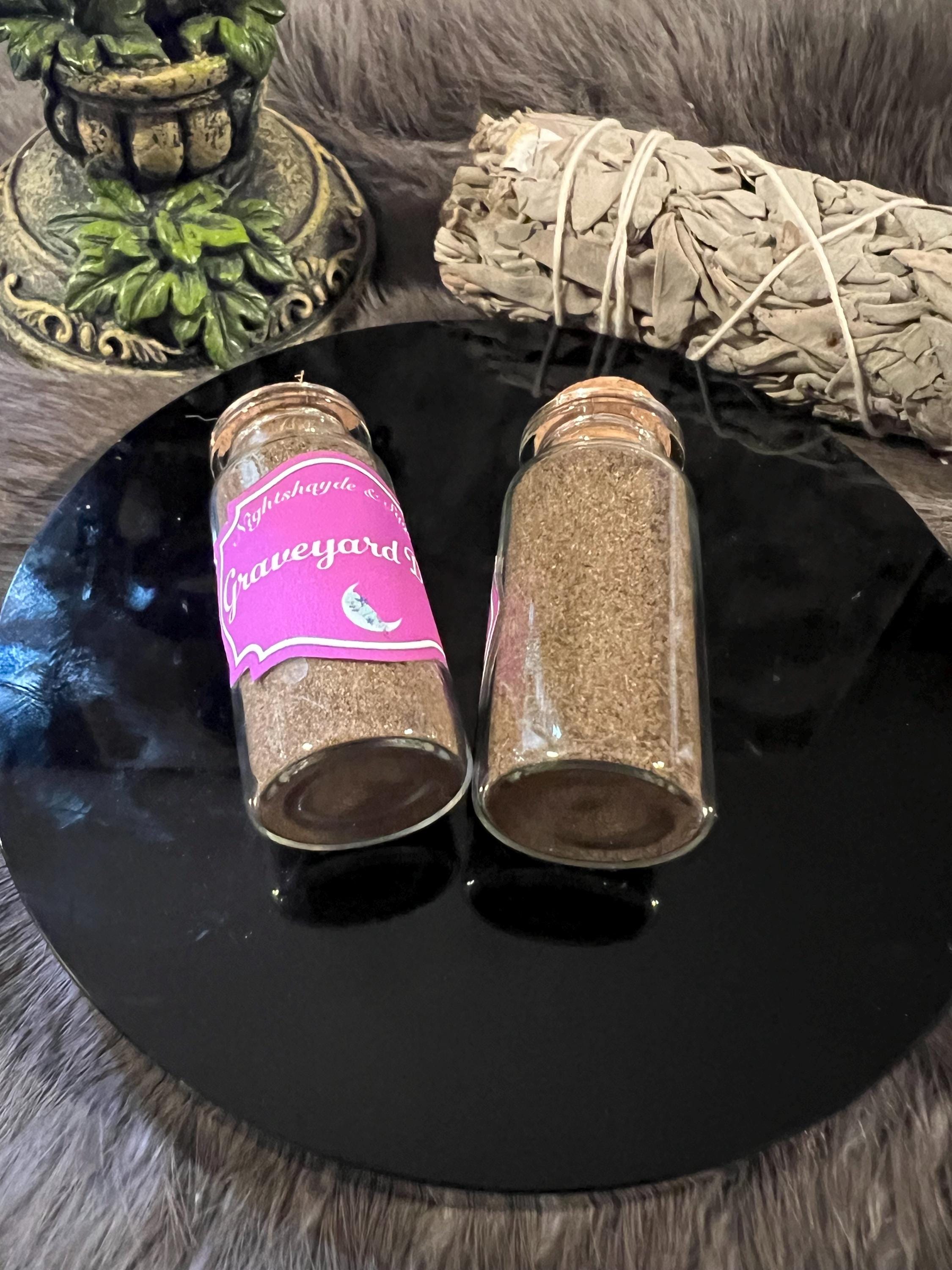 Graveyard Dirt – Cemetery Altar Tool for Spells and Rituals (10ml)