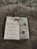 Gemstone Manifestation Keychain: Witchy Intention Charm