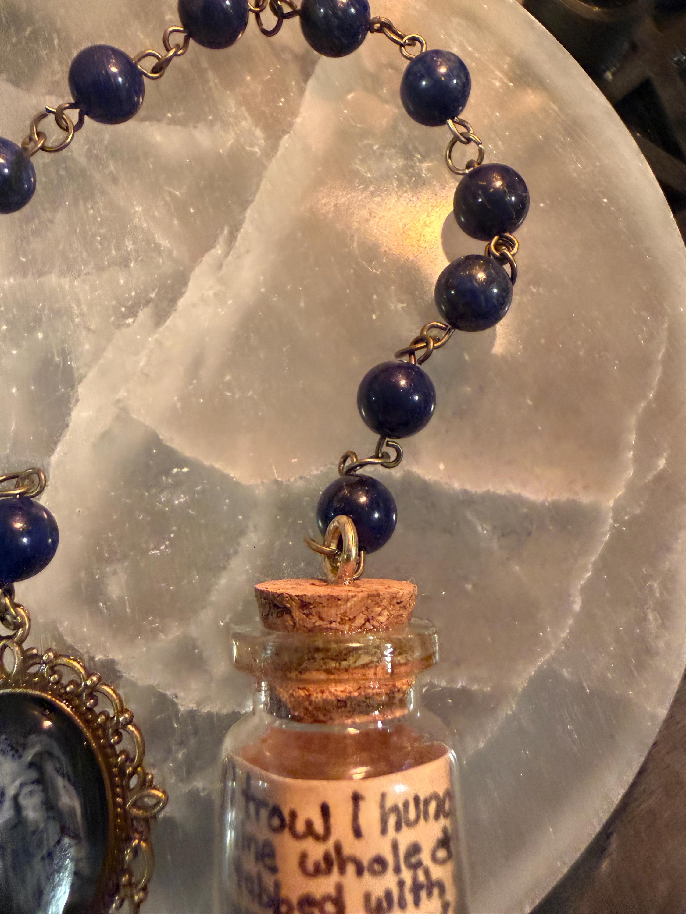 Odin Prayer Beads: Lapis Lazuli Norse Deity Set