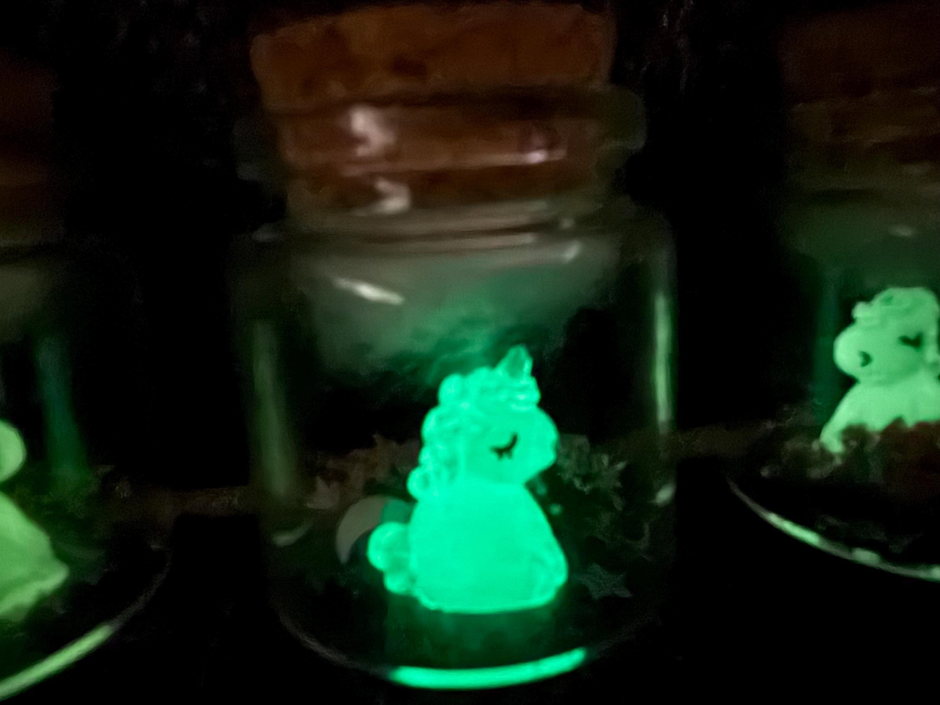 Glow in the Dark Pet Unicorn in a Jar: Witchy Magical Decor