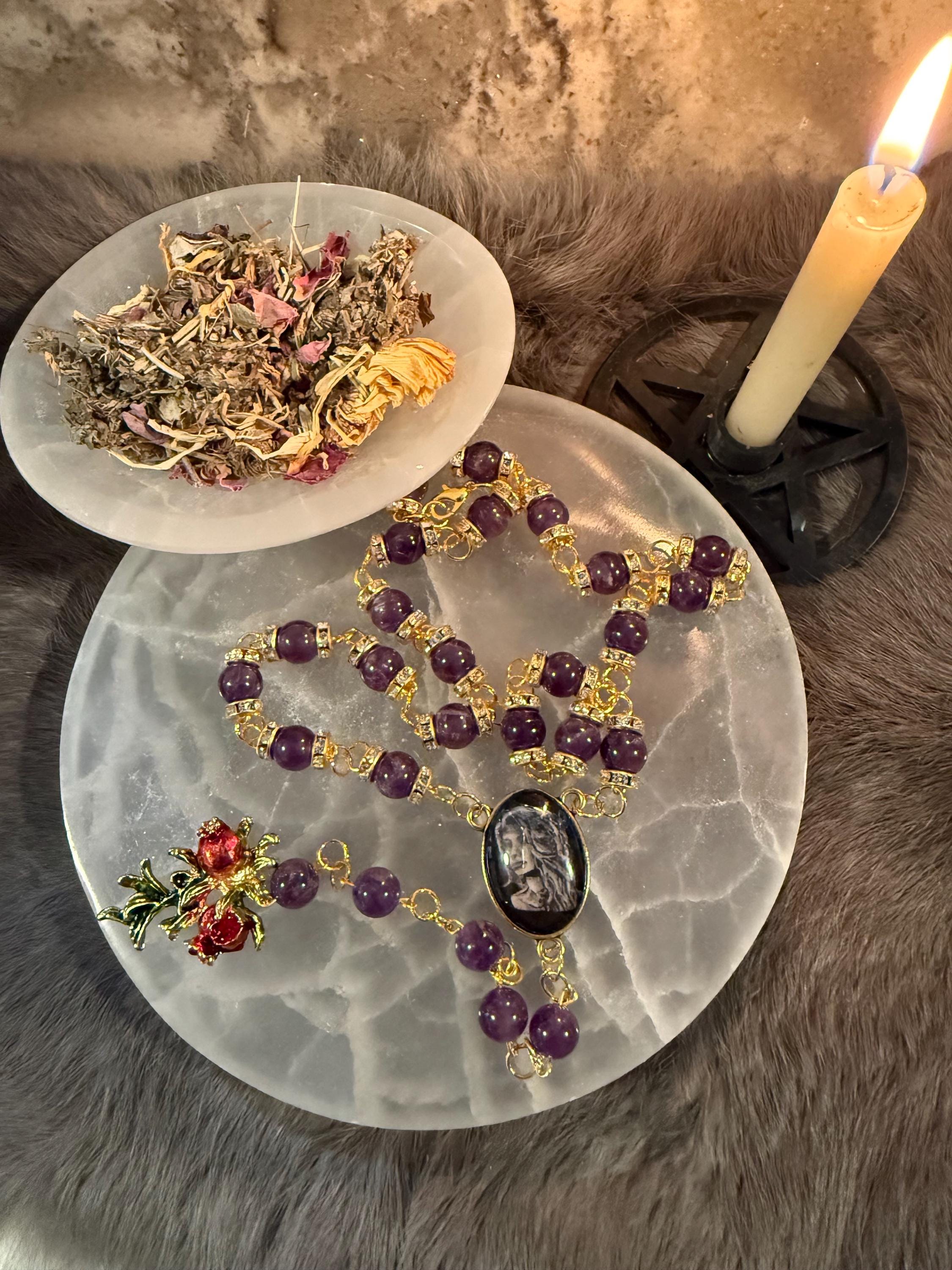 Persephone Diety Rosary: One Of A Kind Diety Prayer Bead Set